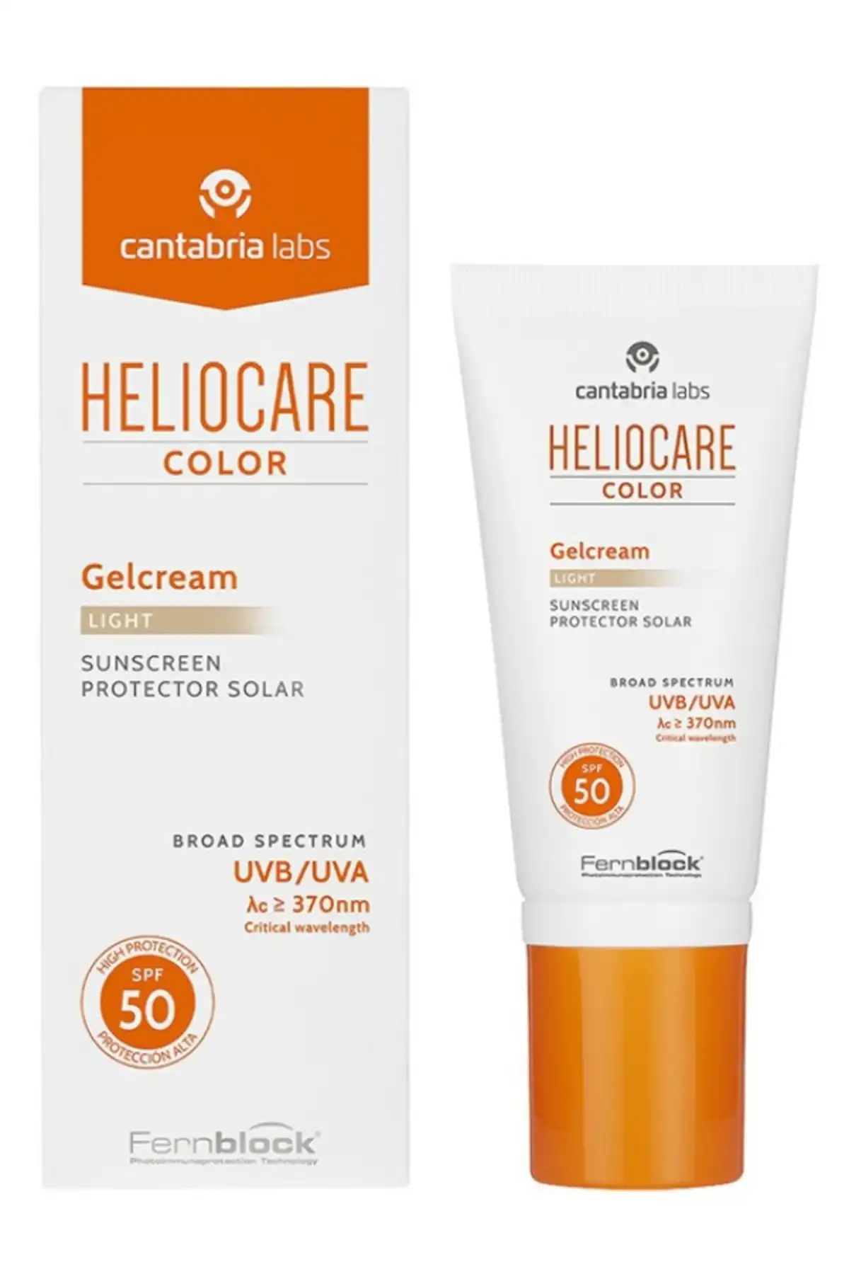 کرم ضد آفتاب رنگی ژل کرم روشن Spf 50 50 میلی لیتر برند   Heliocare(هلیوکر) به رنگ   در دسته ضد آفتاب