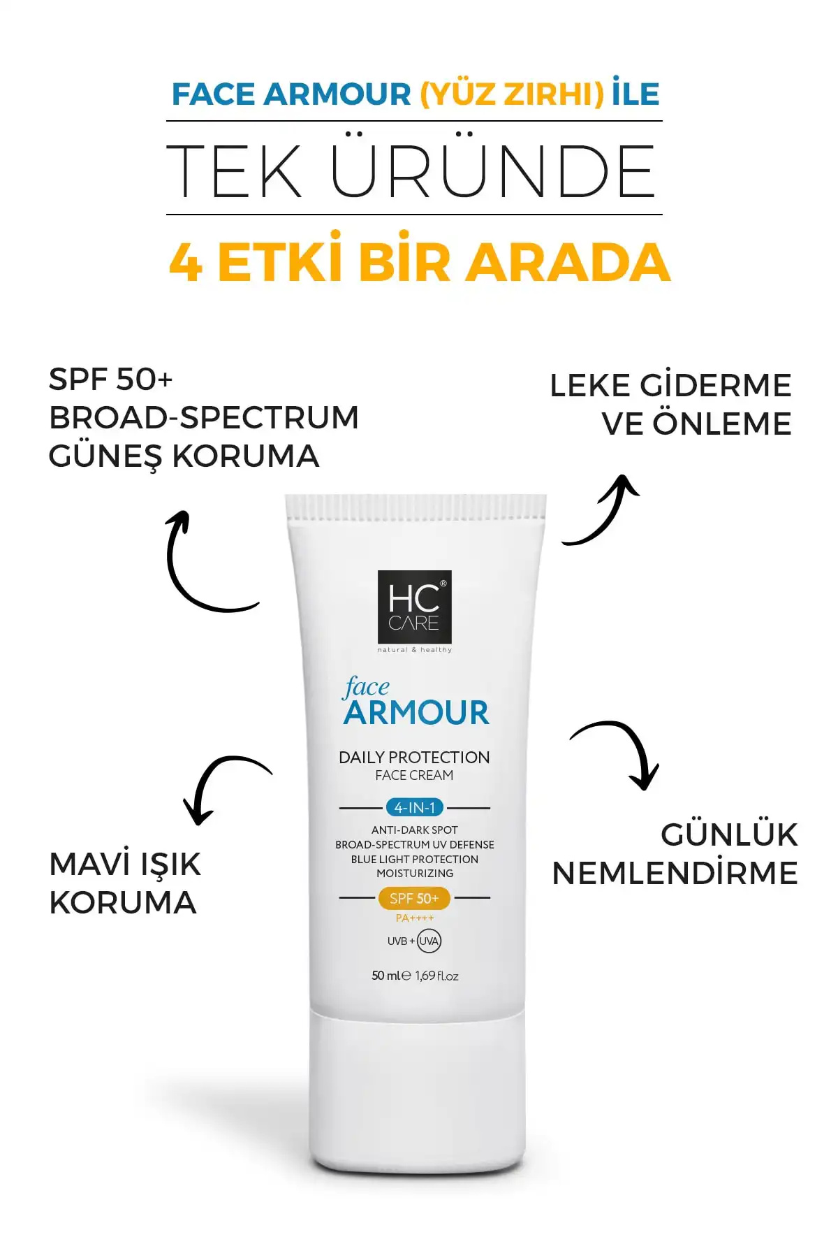 ضد آفتاب محافظ روزانه Face Armor 4 Effect - 50 میلی لیتر برند   به رنگ   در دسته ضد آفتاب
