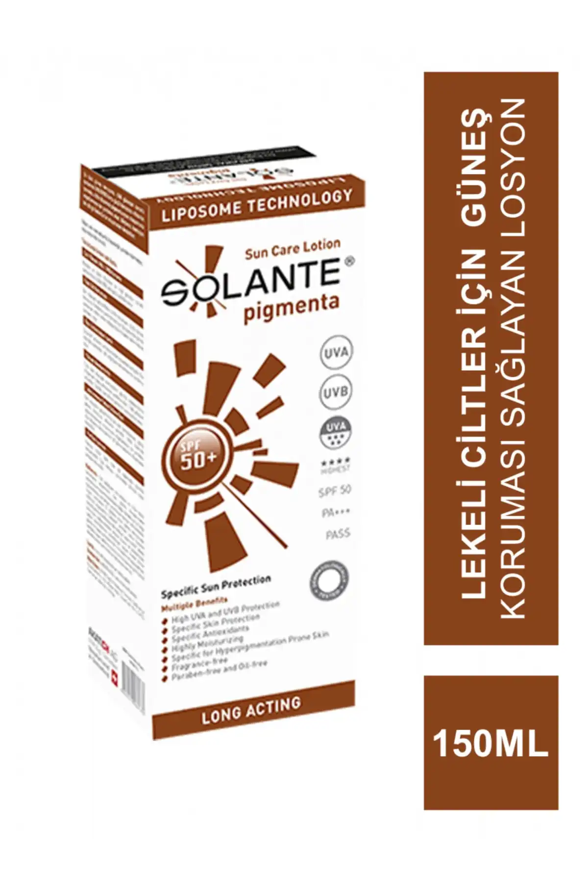 پیگمنتا 150 میلی لیتر Spf 50 برند   Solante(سولانته) به رنگ   در دسته ضد آفتاب