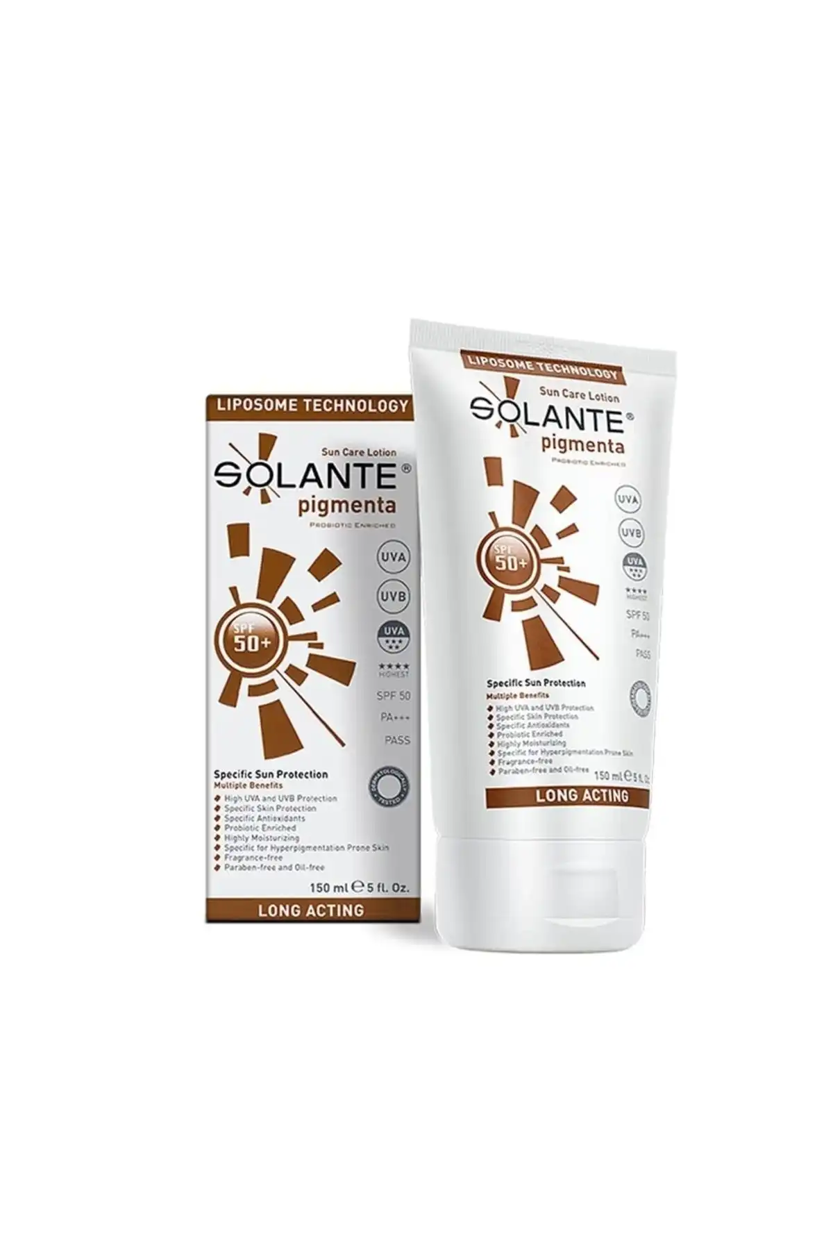پیگمنتا 150 میلی لیتر Spf 50 برند   Solante(سولانته) به رنگ   در دسته ضد آفتاب