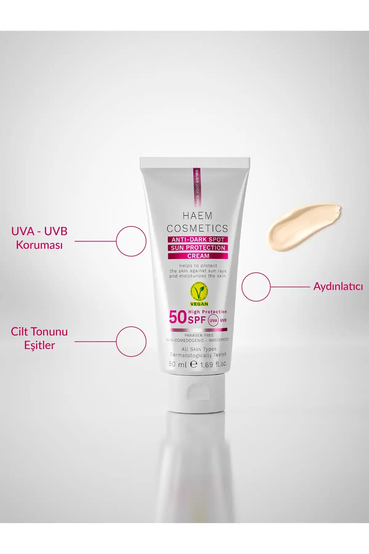 ضدآفتاب با فرمول ویژه ضد لک و محافظت بالا حاوی عصاره ماکا برند   به رنگ   در دسته ضد آفتاب