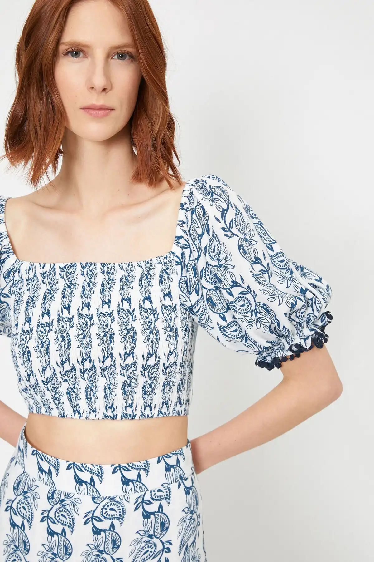 بلوز زنانه طرح آبی 0YAK63438EW برند   Koton (کوتون) به رنگ  آبی در دسته پیراهن زنانه