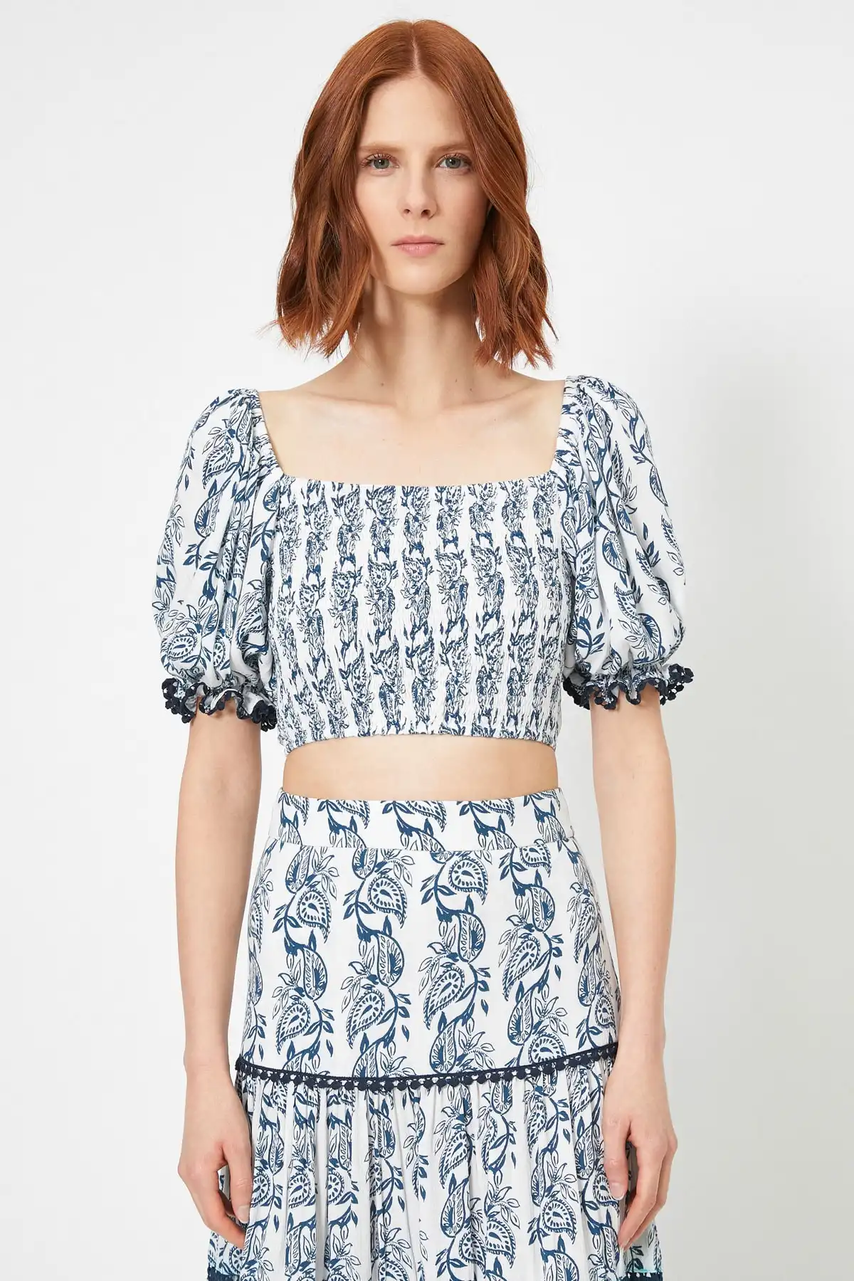 بلوز زنانه طرح آبی 0YAK63438EW برند   Koton (کوتون) به رنگ  آبی در دسته پیراهن زنانه