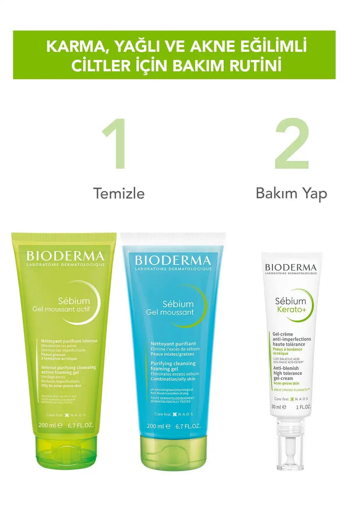 کرم ژل کراتو سبیوم 30 میلی لیتر برند   Bioderma(بیودرما) در دسته مراقبت از پوست