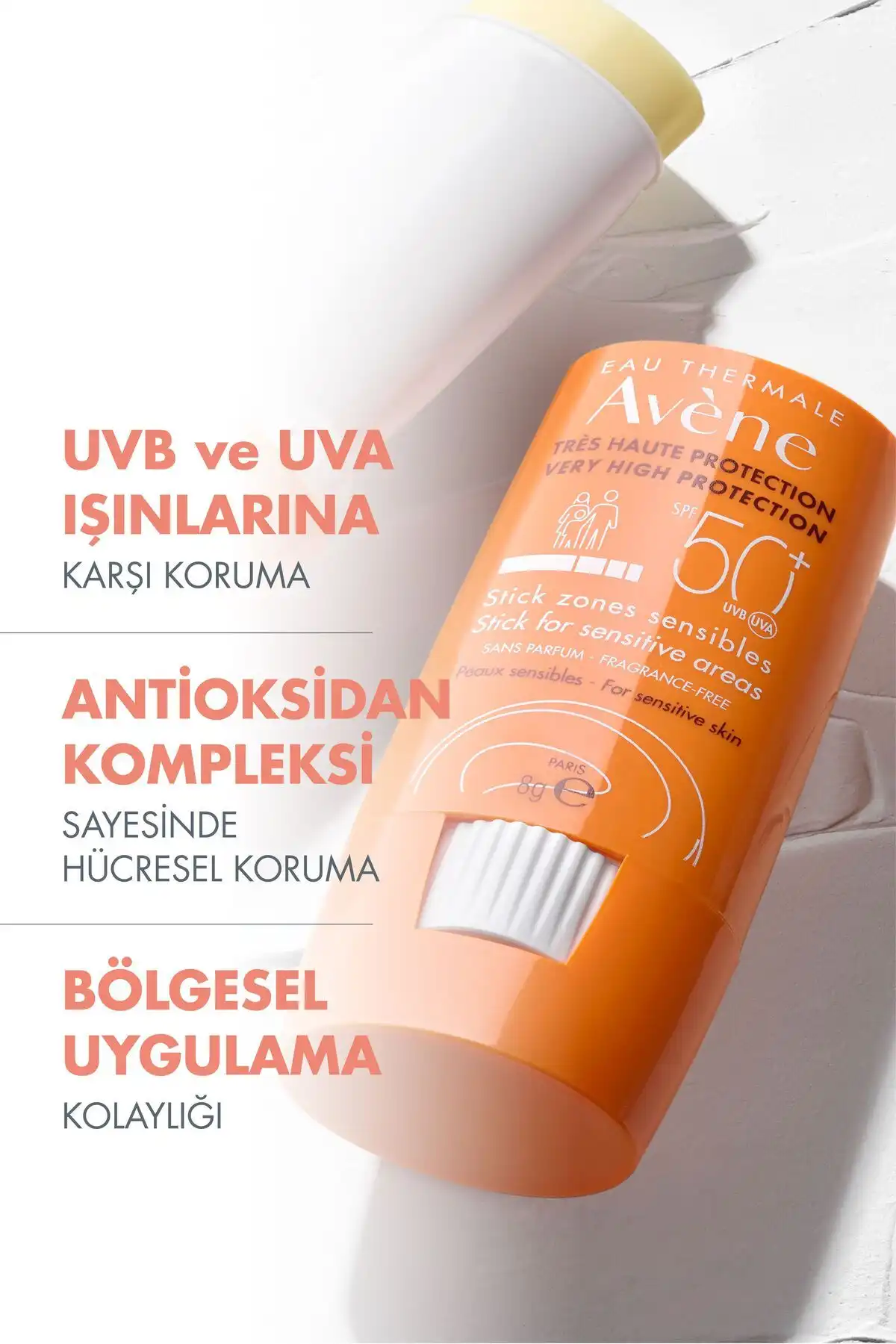 استیک ضد آفتاب SPF 50+ برای نواحی حساس 8 گرم برند   Avene(آون) در دسته مراقبت از پوست