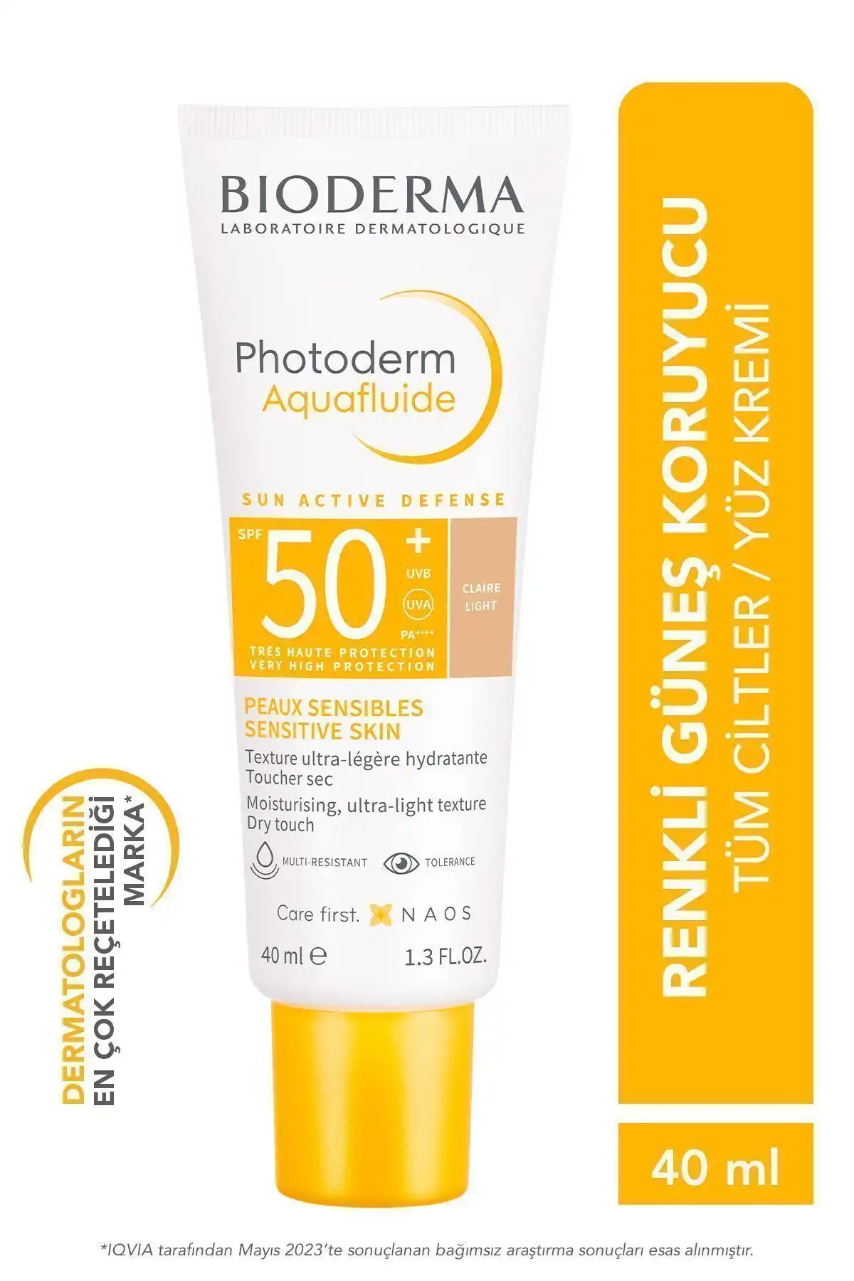 ضد آفتاب فتودرم Spf 50 Aquafluide Tinted 40 ml - Light برند   Bioderma(بیودرما) به رنگ   در دسته ضد آفتاب