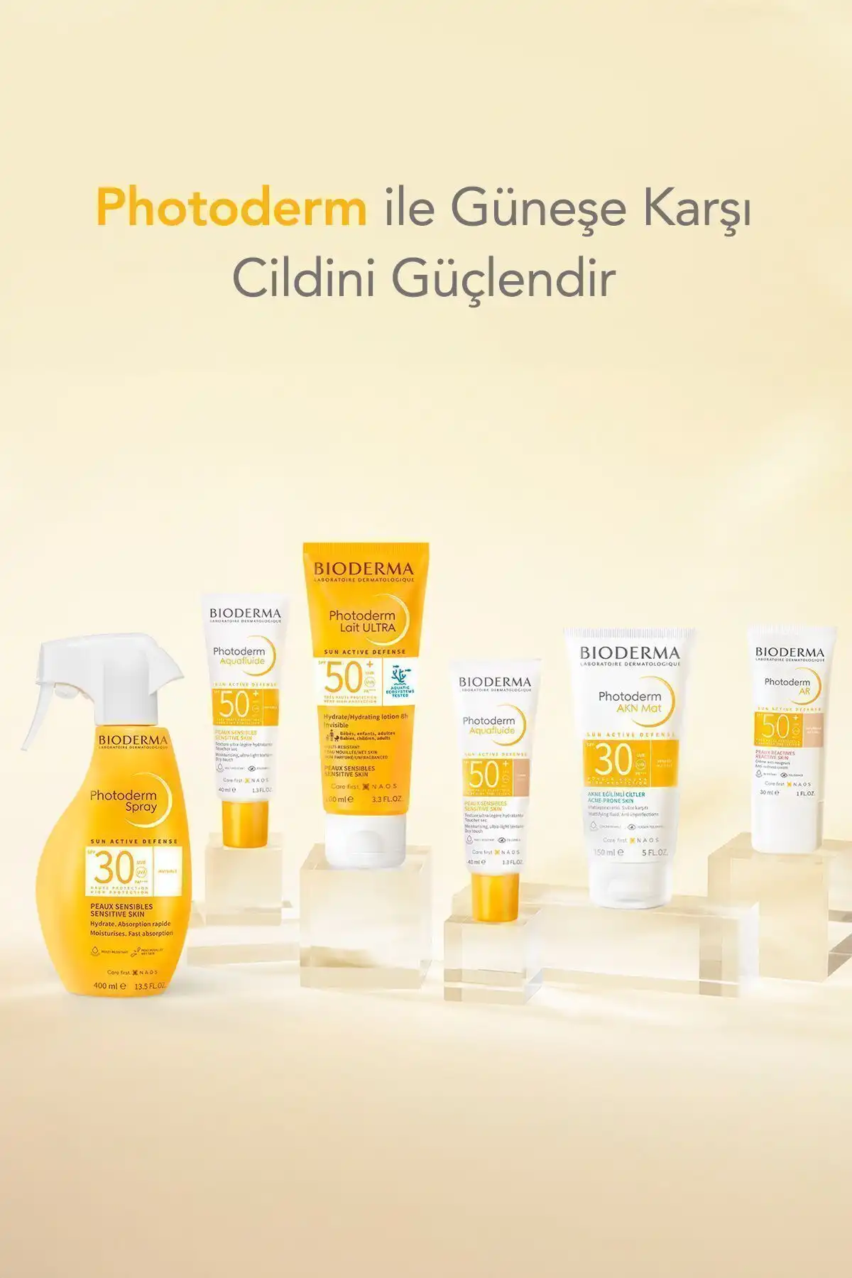 ضد آفتاب فتودرم Spf 50 Aquafluide Tinted 40 ml - Light برند   Bioderma(بیودرما) به رنگ   در دسته ضد آفتاب