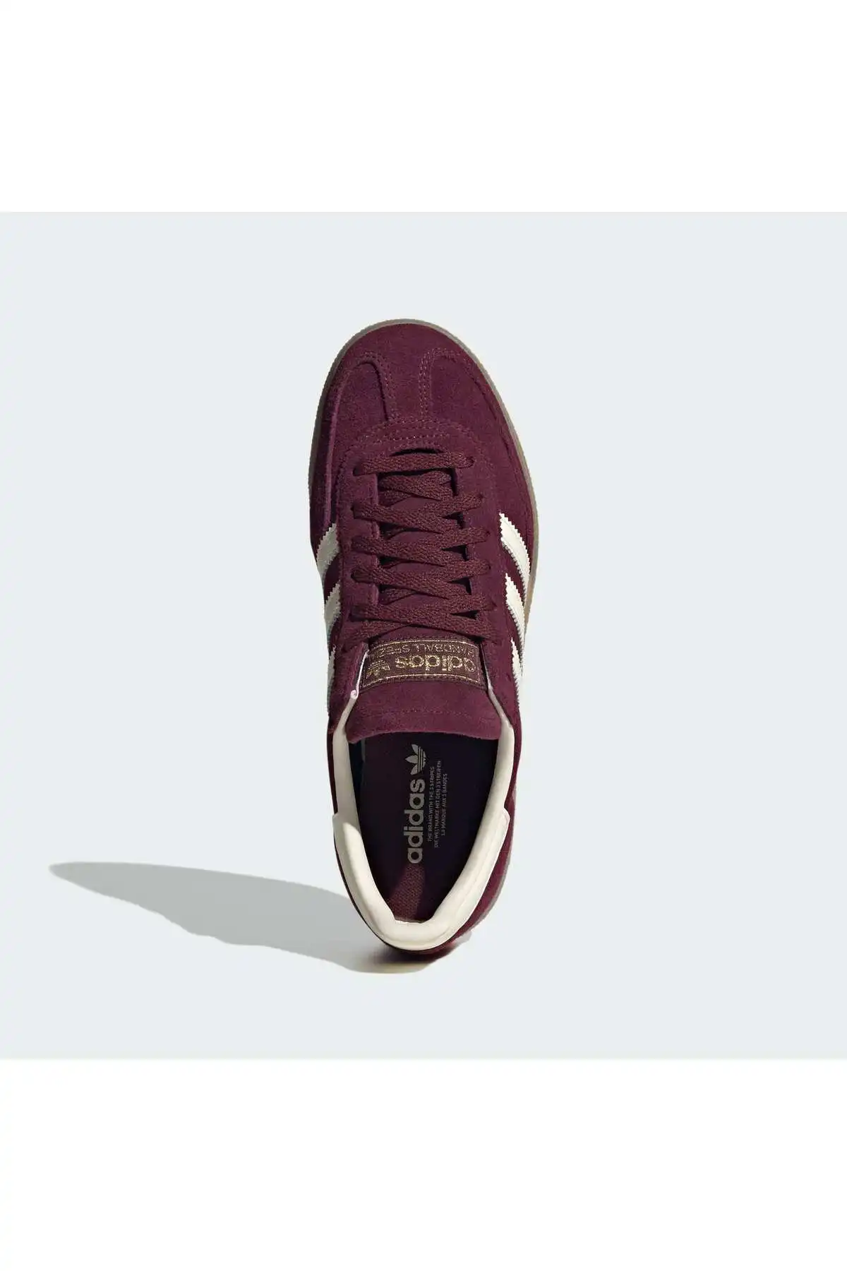 کفش اسپورت مردانه مدل جدید پاییز  2025  برند  adidas به رنگ  مارون / کرم سفید / طلایی من