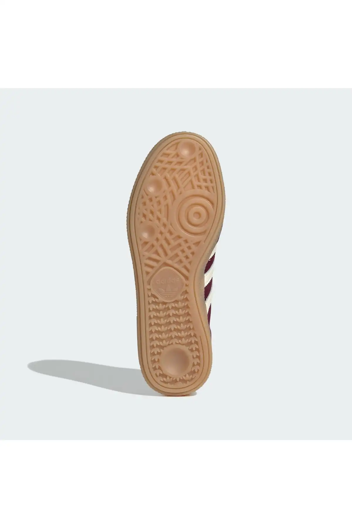 کفش اسپورت مردانه مدل جدید پاییز  2025  برند  adidas به رنگ  مارون / کرم سفید / طلایی من