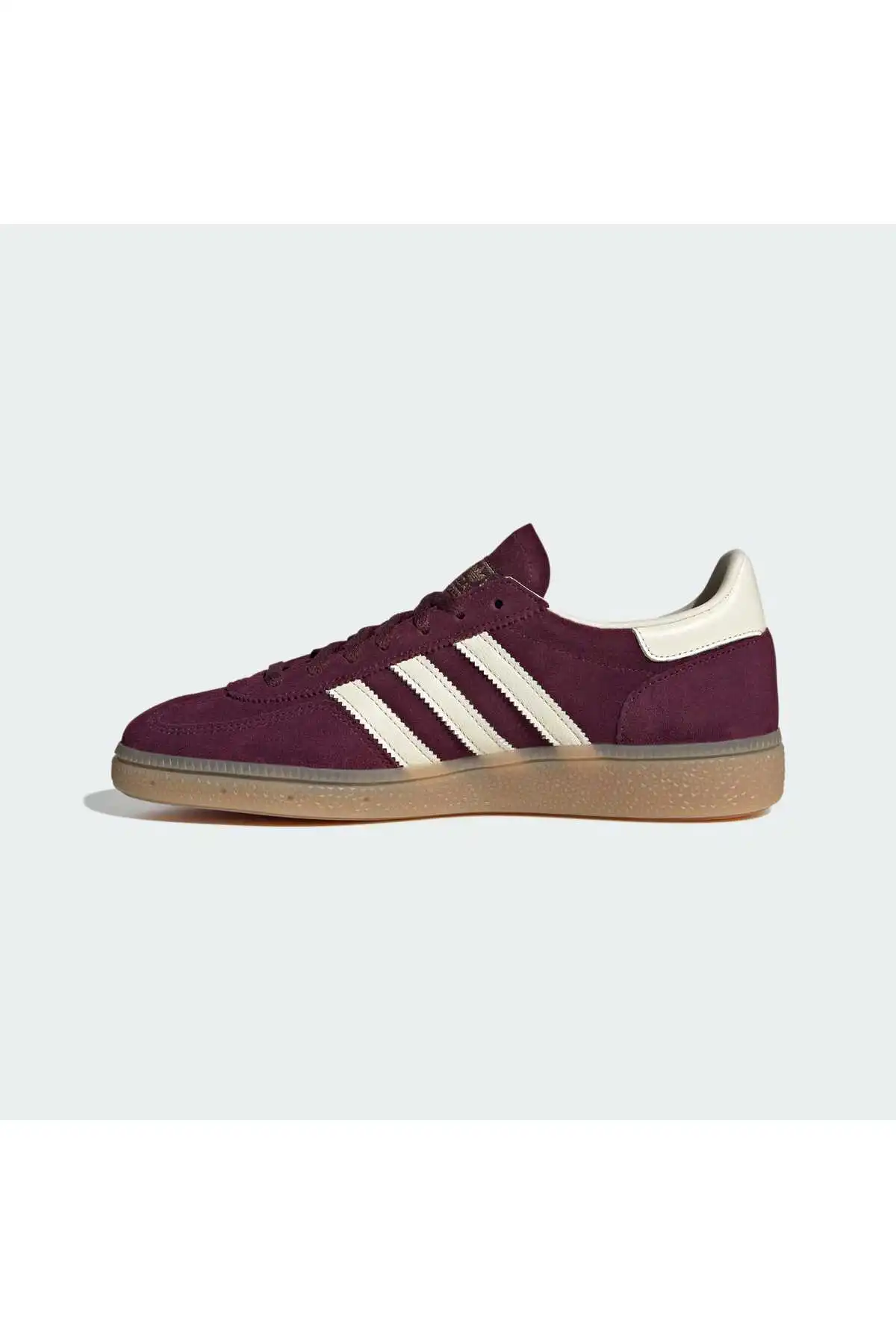 کفش اسپورت مردانه مدل جدید پاییز  2025  برند  adidas به رنگ  مارون / کرم سفید / طلایی من