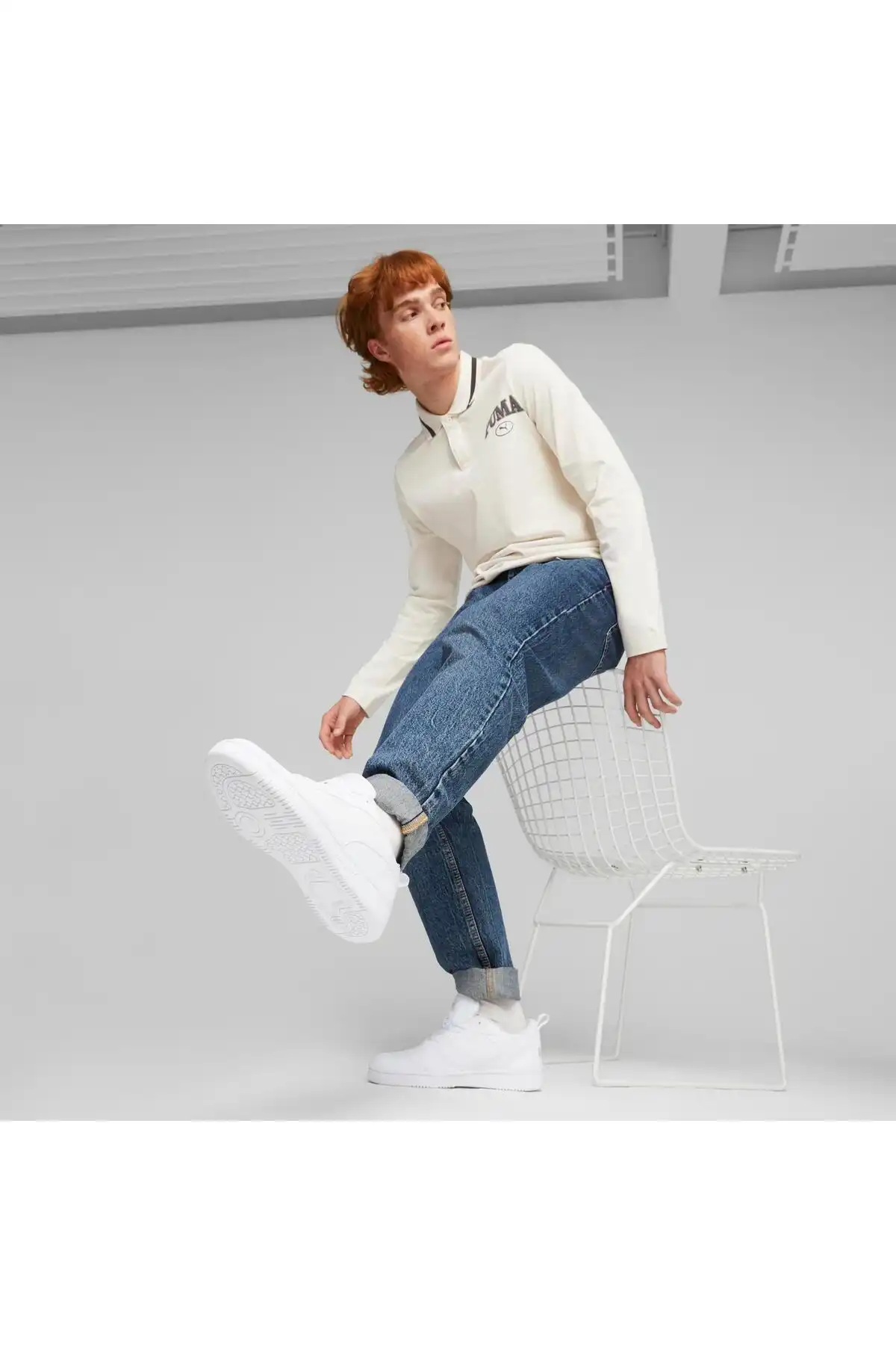 کفش اسپورت مردانه مدل جدید پاییز  2025  برند  Puma به رنگ  PUMA سفید برای همه زمان های قرمز رنگ سیاه