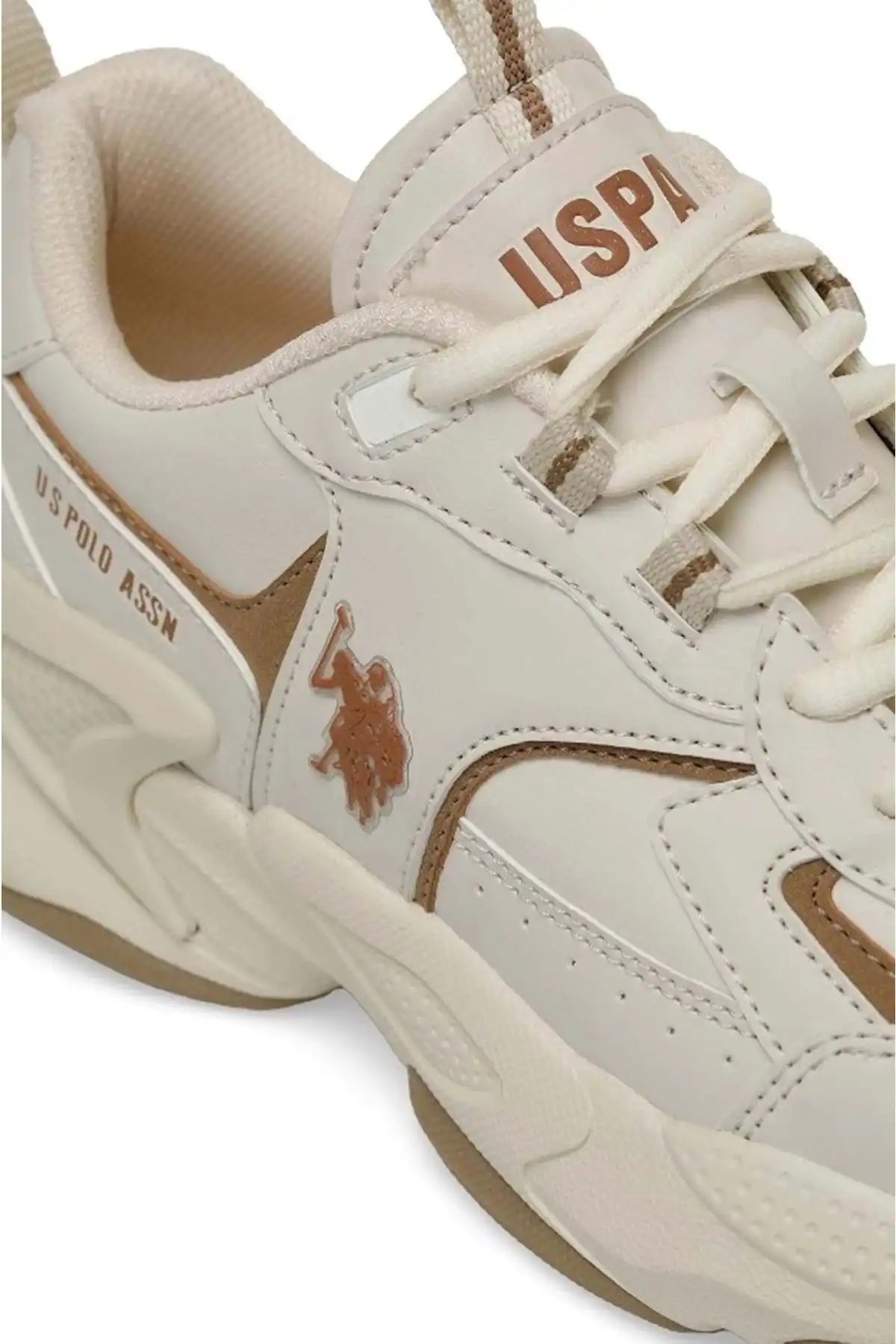 کفش اسپورت مردانه مدل جدید پاییز  2025  برند  U.S. Polo Assn. به رنگ  بژ