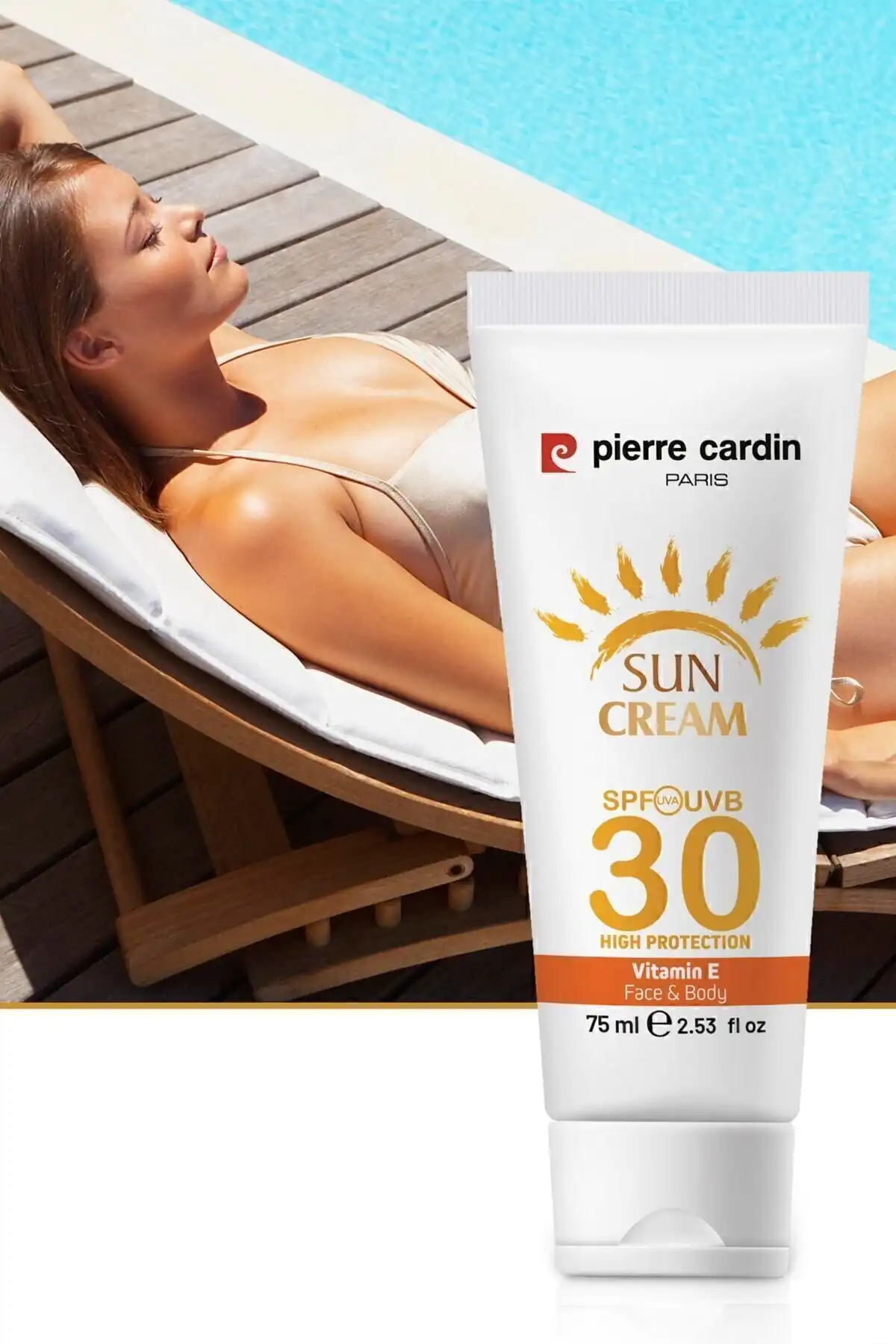 ضد آفتاب محافظ 30 Spf با محافظت بالا - 75 میلی لیتر برند   Pierre Cardin(پیر کاردین) به رنگ   در دسته ضد آفتاب