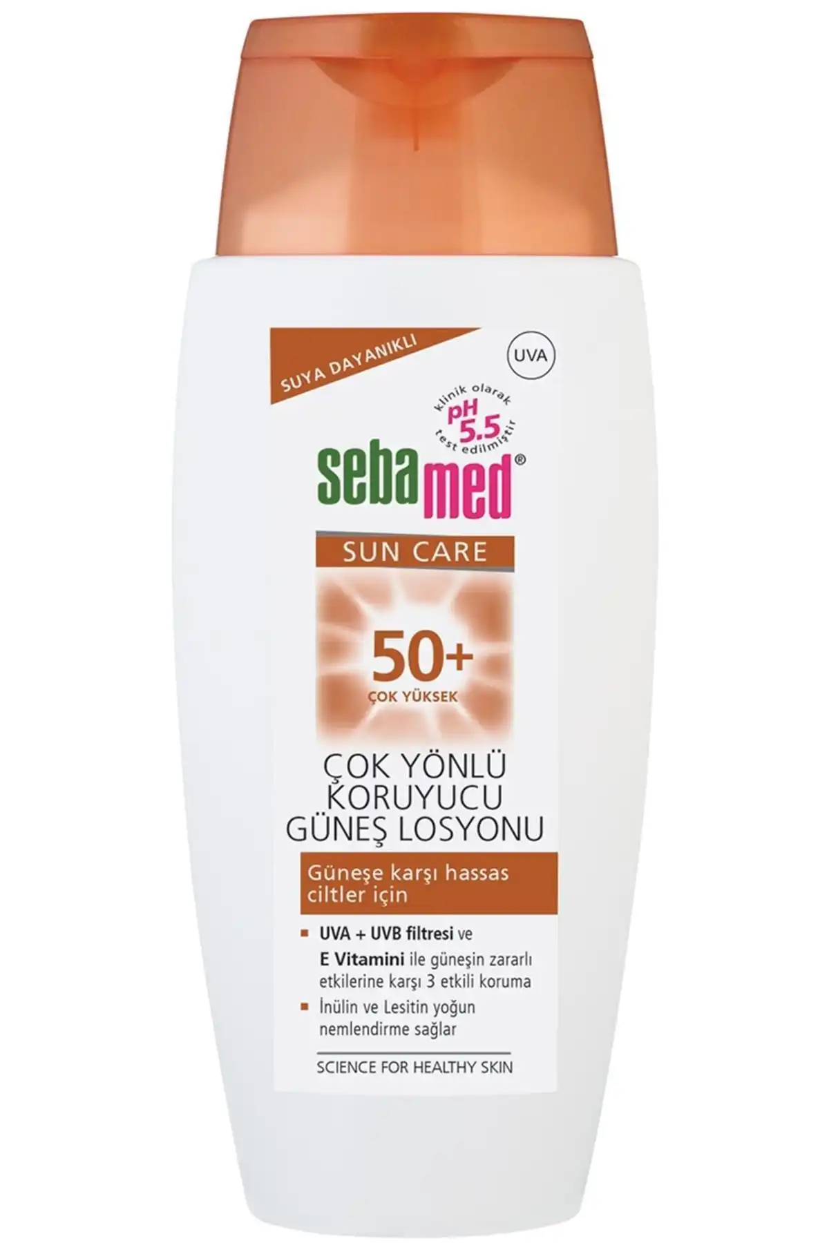 Sun Care Waterproof Spf 50+ لوسیون ضد آفتاب همه کاره محافظ 150 میلی لیتر برند   Sebamed(سبامد) به رنگ   در دسته ضد آفتاب