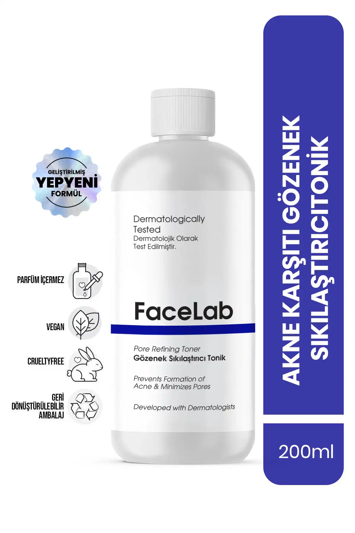 ست مراقبت از پوست سفت کننده منافذ آکنه و جوش ضد سیاهی (سرم + تونیک) برند   FaceLab(FaceLab) به رنگ   در دسته ست مراقبت از پوست