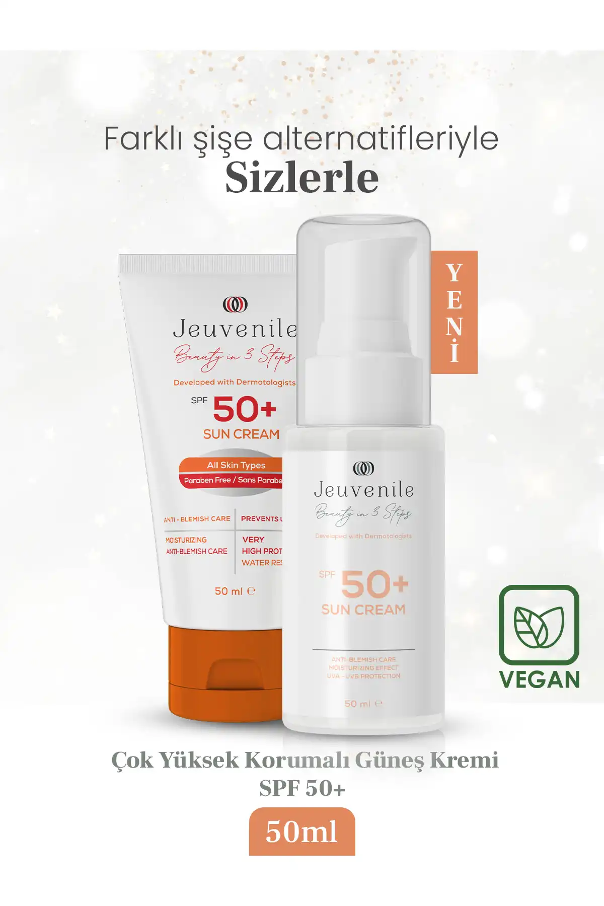 ضد آفتاب ضد لک 50 میلی لیتری ضدآفتاب Spf 50 - ضد آفتاب Spf 50 50 میلی لیتر برند   Jeuvenile(جوون) به رنگ   در دسته ضد آفتاب