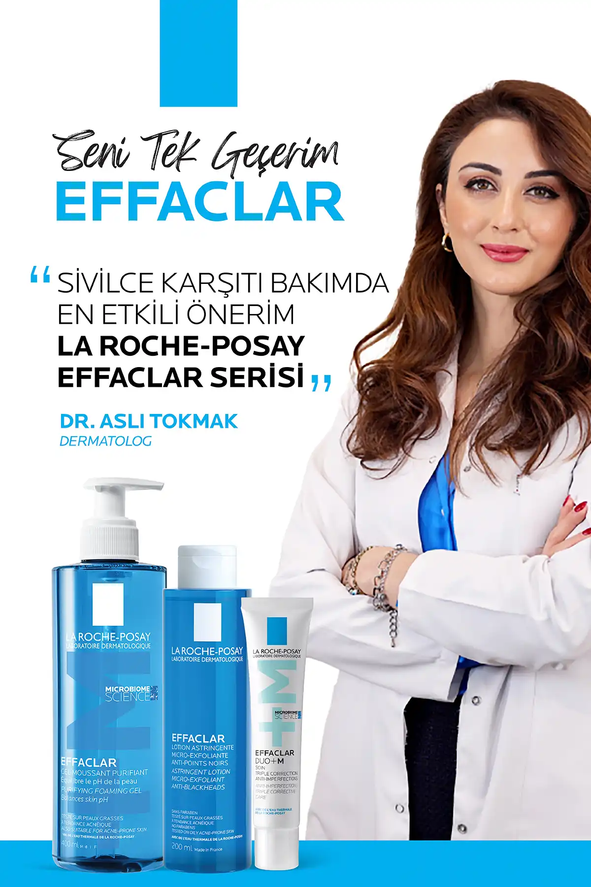 ست پاک کننده ملایم و سفت کننده منافذ پوست Effaclar برای پوست های چرب برند   La Roche Posay(لاروش پوسای) به رنگ   در دسته ست مراقبت از پوست