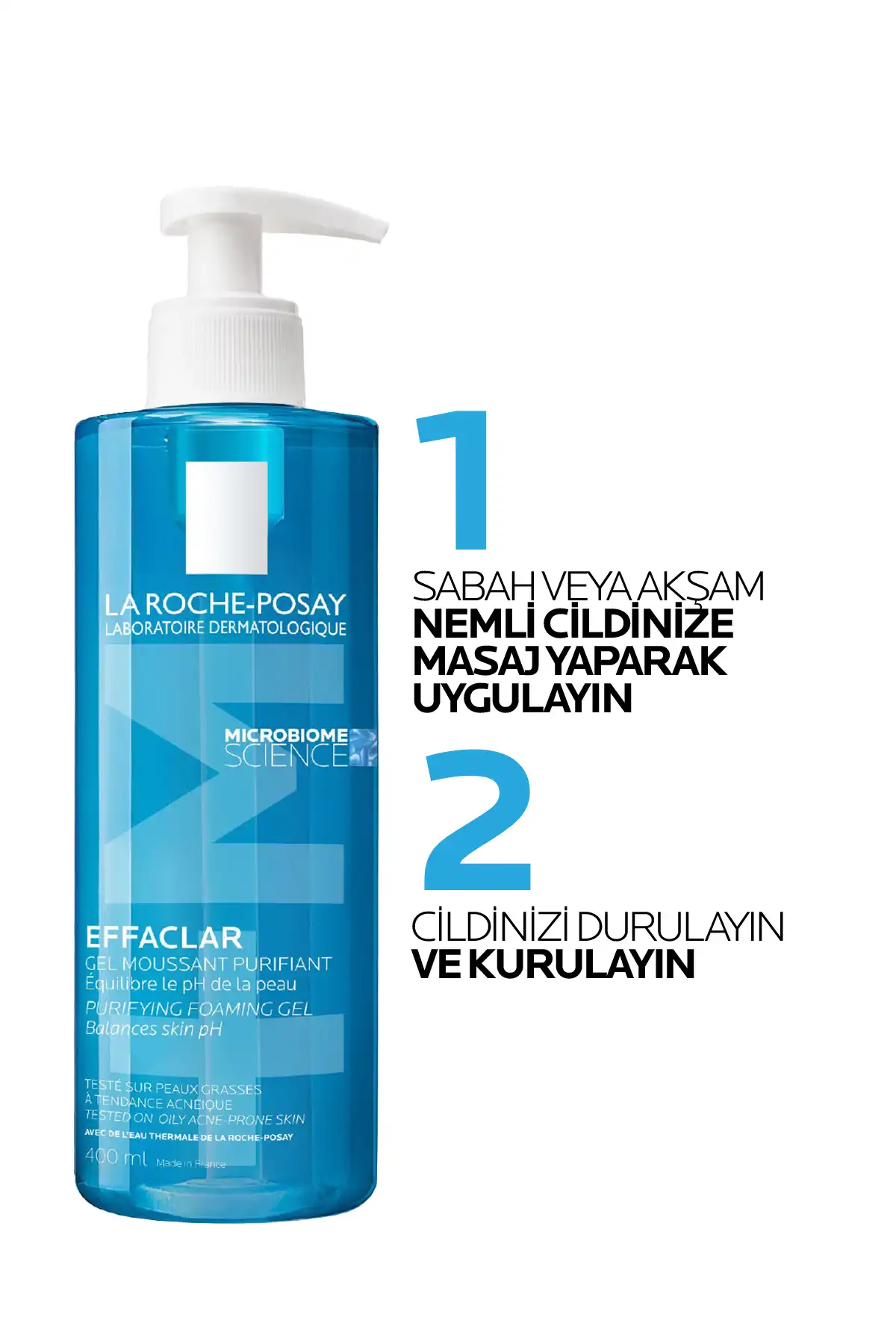 ست پاک کننده ملایم و سفت کننده منافذ پوست Effaclar برای پوست های چرب برند   La Roche Posay(لاروش پوسای) به رنگ   در دسته ست مراقبت از پوست