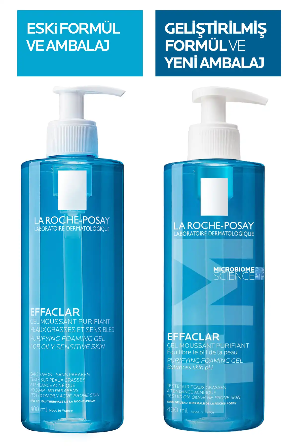 ست پاک کننده ملایم و سفت کننده منافذ پوست Effaclar برای پوست های چرب برند   La Roche Posay(لاروش پوسای) به رنگ   در دسته ست مراقبت از پوست