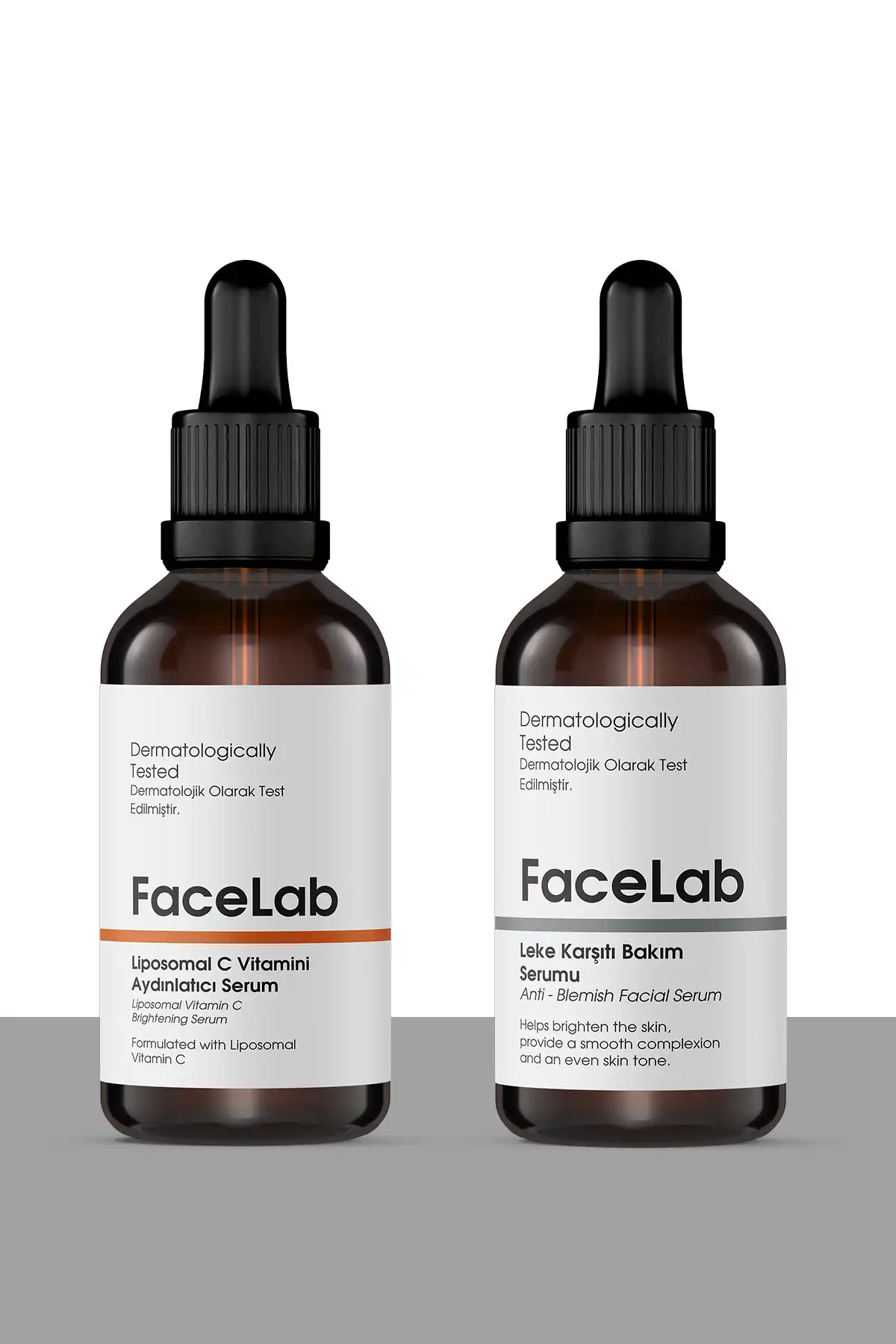 ست 2 تایی مراقبت از پوست - سرم ویتامین C + سرم ضد لک برند   FaceLab(FaceLab) به رنگ   در دسته ست مراقبت از پوست