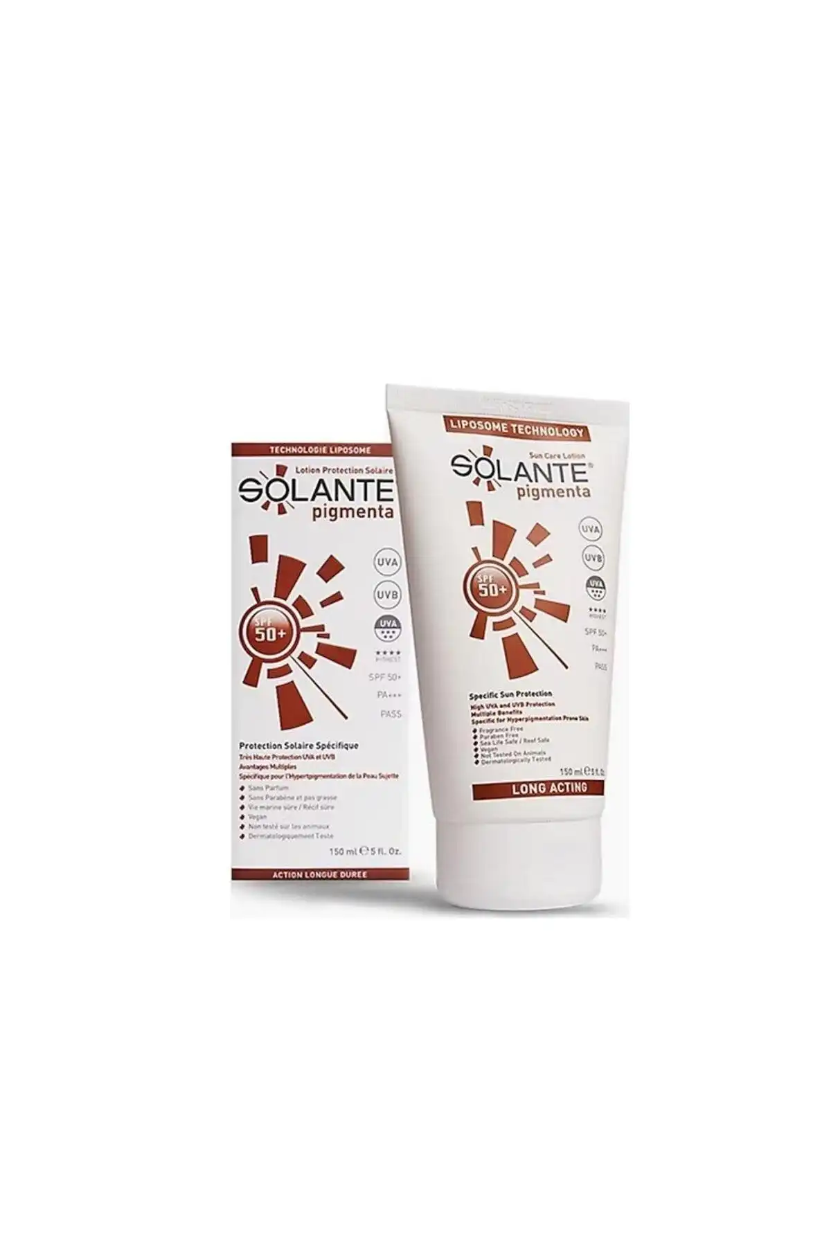 پیگمنتا 150 میلی لیتر Spf 50 برند   Solante(سولانته) به رنگ   در دسته ضد آفتاب
