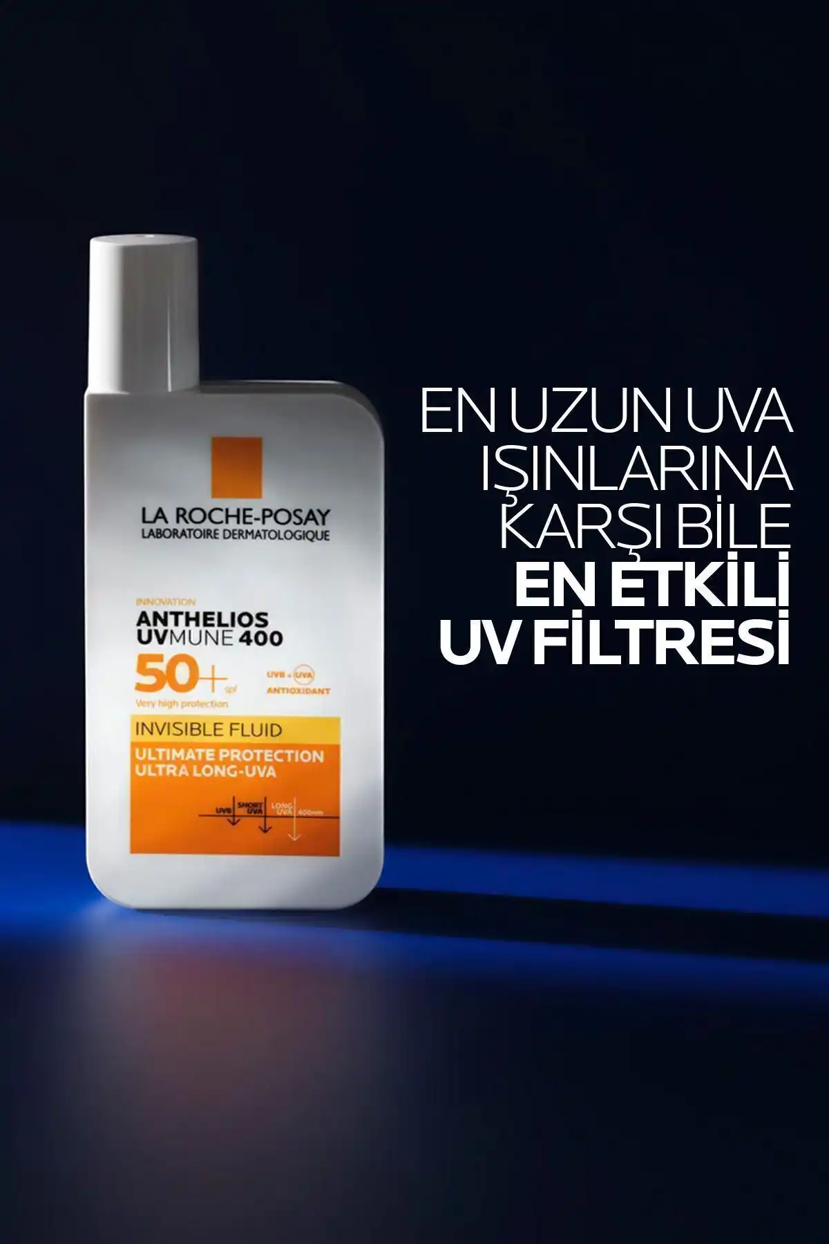 کرم ضد آفتاب صورت Anthelios Uvmune Fluide با محافظت بالا برای هر پوست 50 میلی لیتر در 2 برند   La Roche Posay(لاروش پوسای) به رنگ   در دسته ضد آفتاب