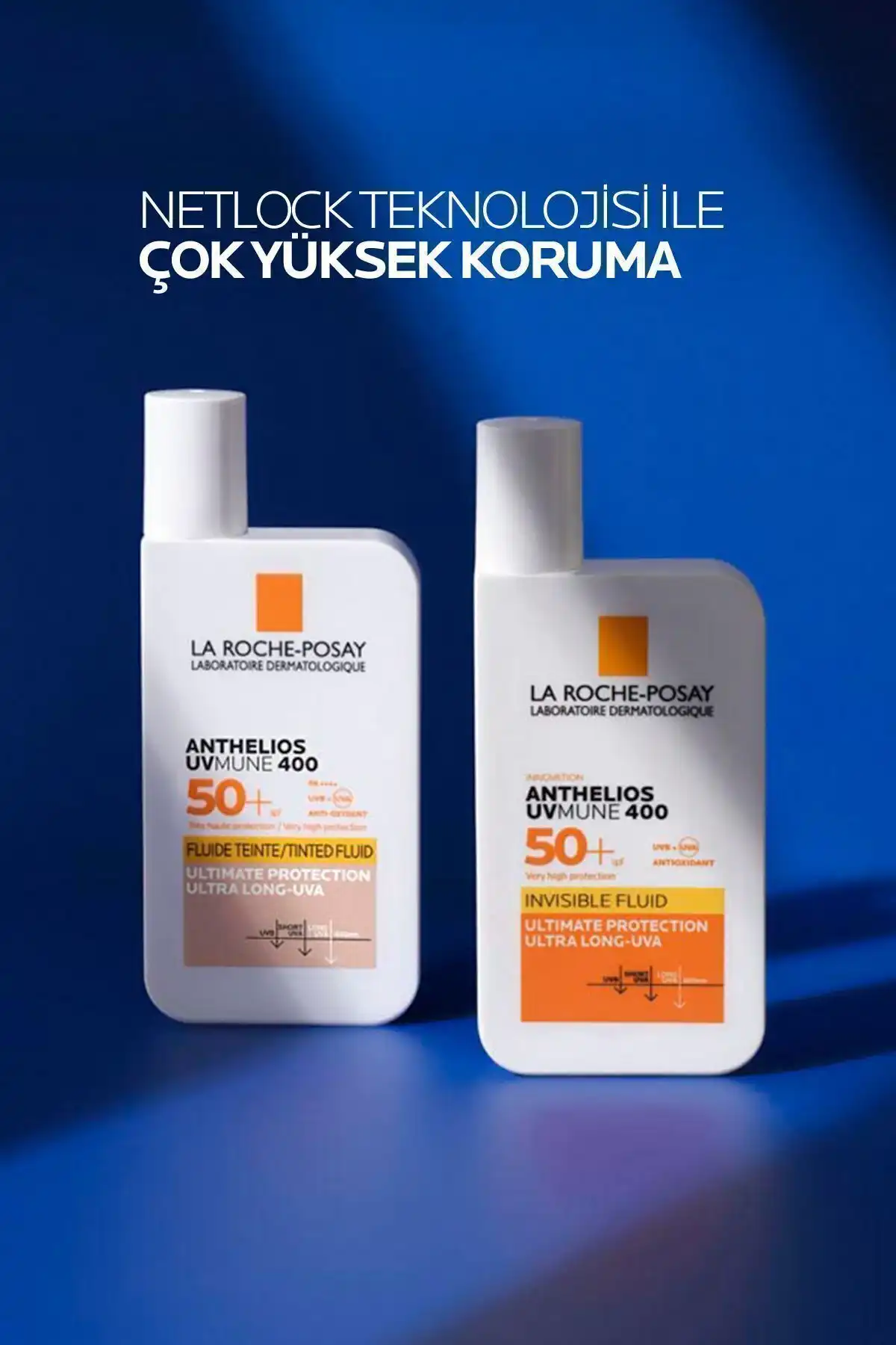 کرم ضد آفتاب صورت Anthelios Uvmune Fluide با محافظت بالا برای هر پوست 50 میلی لیتر در 2 برند   La Roche Posay(لاروش پوسای) به رنگ   در دسته ضد آفتاب