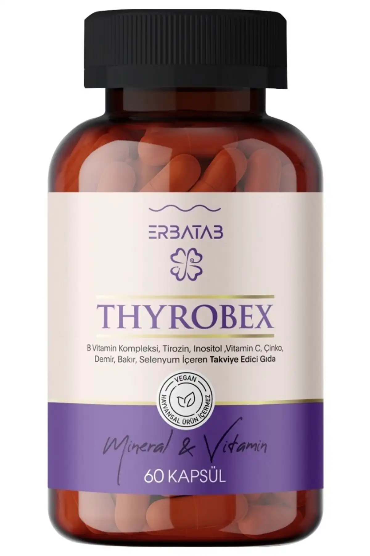 کپسول مولتی ویتامین و مینرال 90 تیروبکس برند   Erbatab ( ارباطب ) 