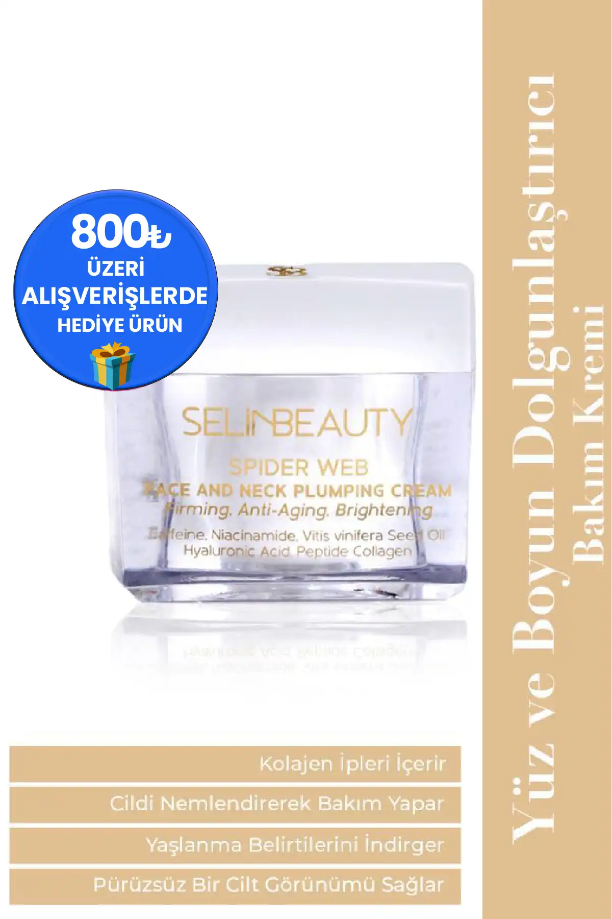 کرم مراقبت از پوست صورت و گردن تار عنکبوتی 50 میلی لیتری برند   Selin Beauty(سلین بیوتی) در دسته روشن کننده و سفید کننده