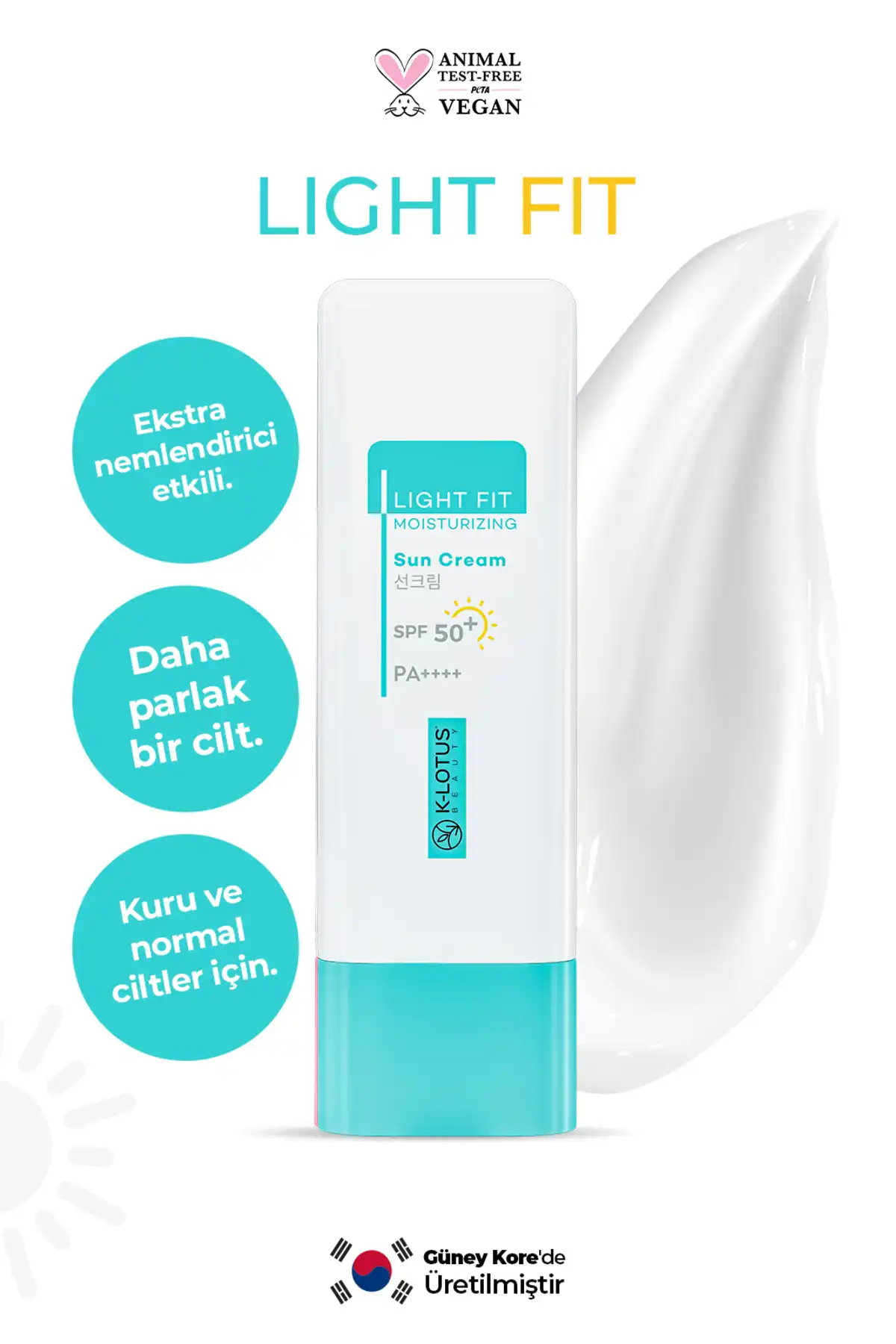 کرم ضد آفتاب مرطوب کننده صورت و بدن K-Lotus Light Fit Spf50 50ml (برای پوست های خشک و نرمال) برند   به رنگ   در دسته ضد آفتاب