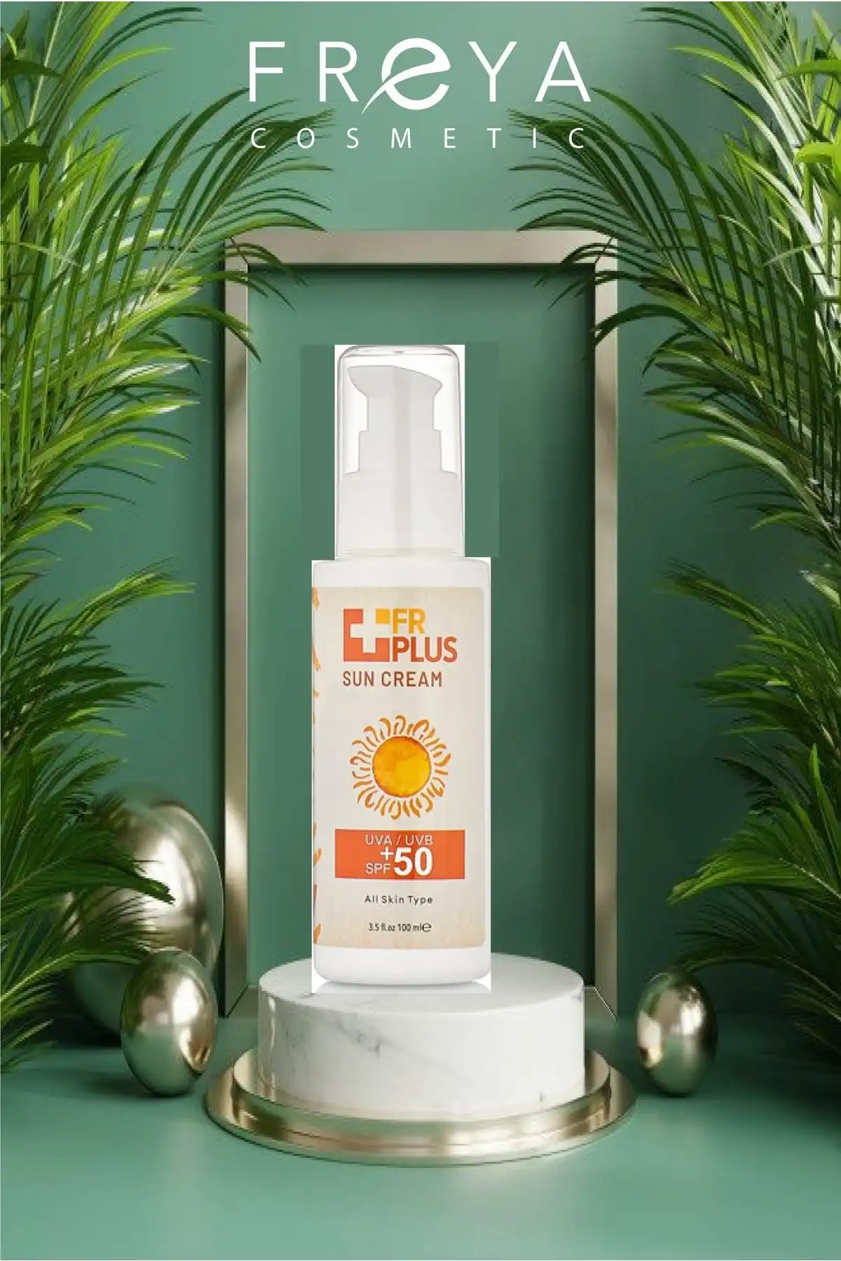 کرم ضد آفتاب ضد لک و ضد آفتاب Fr+ Plus +50spf 100ml برند   Freya(فریا) به رنگ   در دسته ضد آفتاب