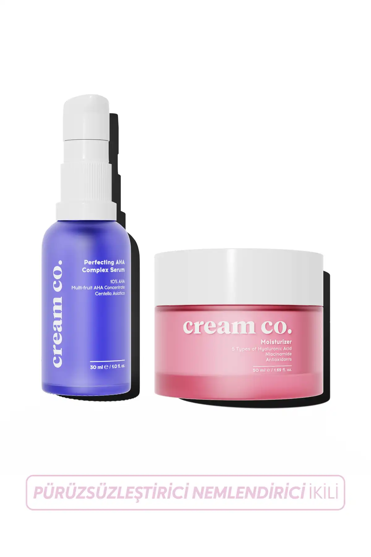 Replenishing Mine Replenishing Forming Competing روشن کننده صاف کننده مرطوب کننده دوتایی برند   Cream Co.(شرکت کرم) به رنگ   در دسته ست مراقبت از پوست