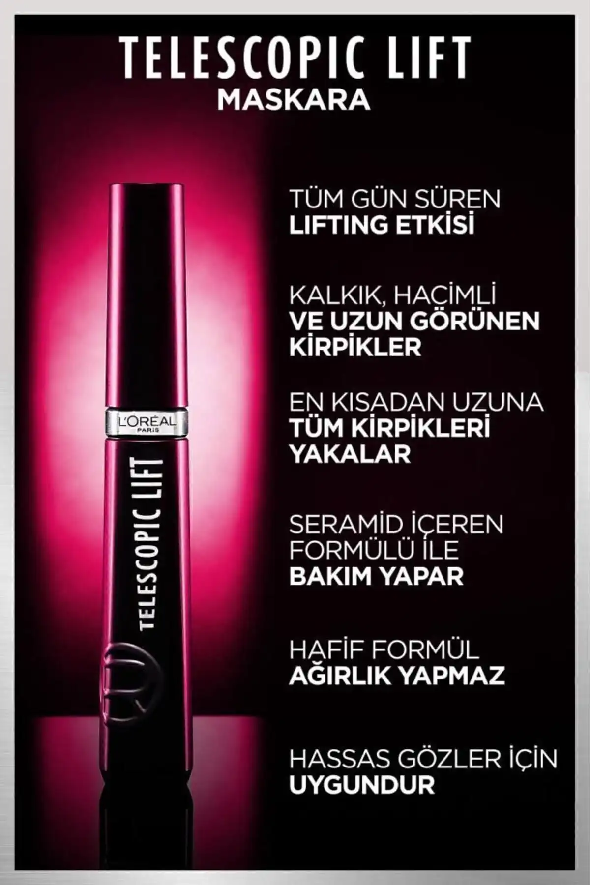 ریمل بالابر تلسکوپی & ریمل مینی پارادایس 4.7 میلی لیتری برند   L'Oreal Paris(لورآل پاریس) به رنگ  