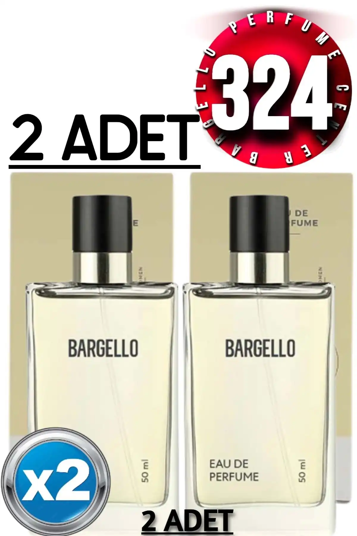 عطر زنانه 324 Edp Oriental 2 عدد 50 میلی لیتر برند   Bargello ( بارجلو )  در دسته عطر و ادکلن