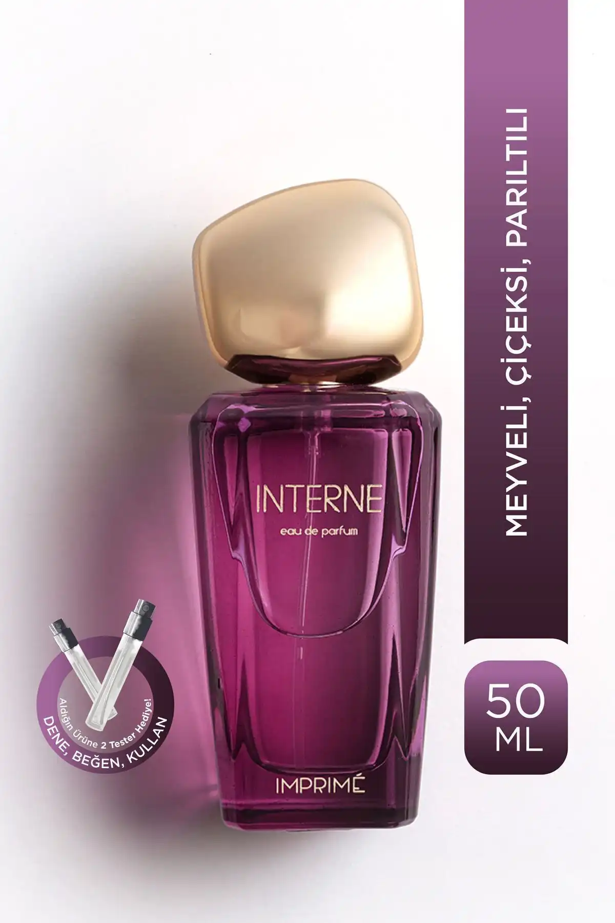 عطر زنانه Interne Edp، میوه ای-گلی، ترنج، هلو، یاس، زنبق، مشک، عنبر، 50 میلی لیتر برند   Imprime ( چاپ کنید )  در دسته عطر و ادکلن