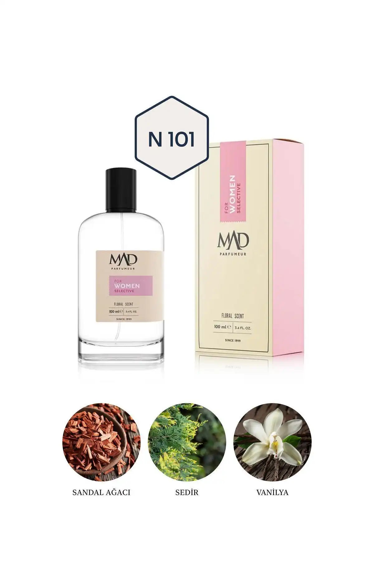 عطر زنانه مد N101 Selective 100 ml برند   Mad Parfüm ( عطر دیوانه )  در دسته عطر و ادکلن