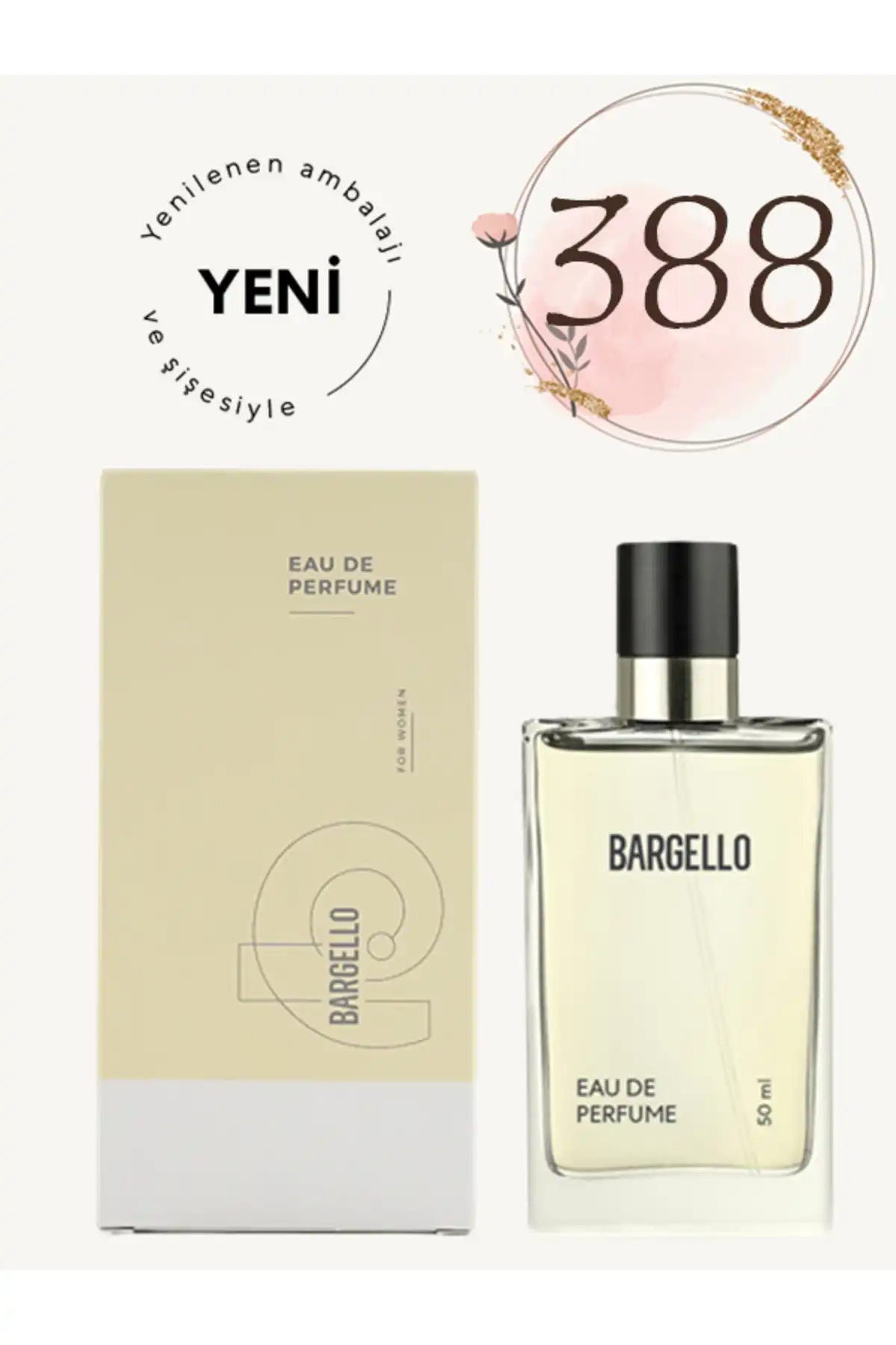 عطر زنانه 388 FLORAL 50 ML EDP 869284130388 برند   Bargello ( بارجلو )  به رنگ  سفید در دسته عطر و ادکلن