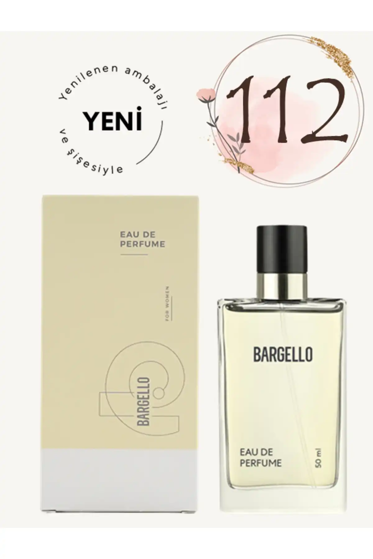 عطر زنانه 112 گلور ادپ 50 میلی لیتری 8691841304615 برند   Bargello ( بارجلو )  به رنگ  سفید در دسته عطر و ادکلن
