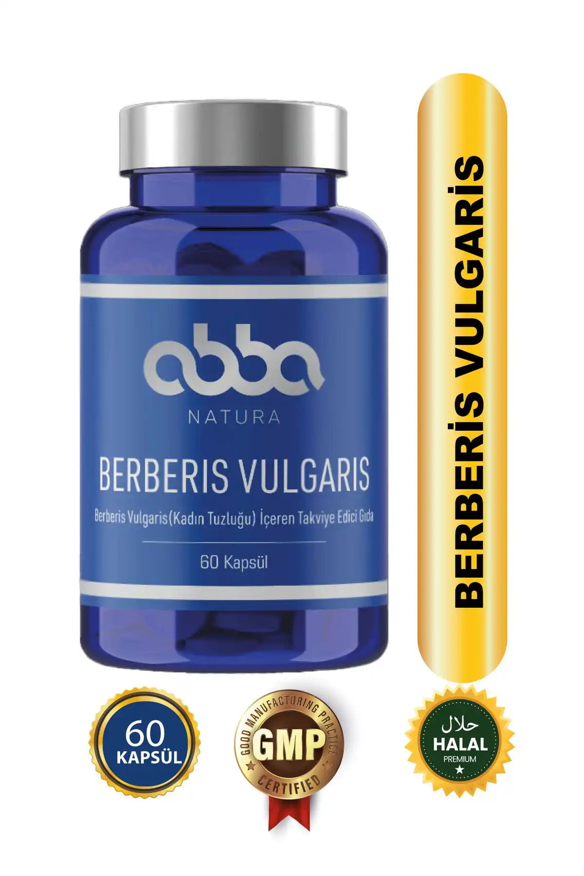Abbanatura Berberis Vulgaris 60 Capsules - مکمل غذایی حاوی عصاره Berberis Vulgaris برند   abba natura