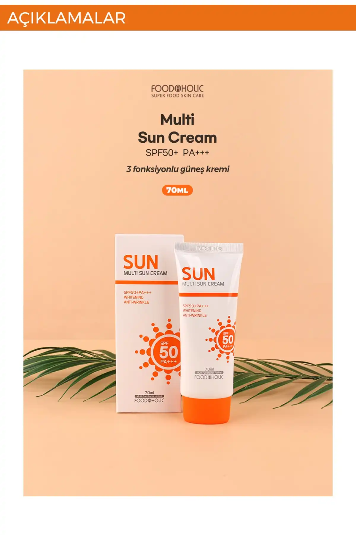 ضد آفتاب مولتی سان 70 میلی لیتری حاوی آدنوزین ضد لک ضد لک و ضد لک Spf50 Pa+++ Uva/uvb برند   به رنگ   در دسته ضد آفتاب