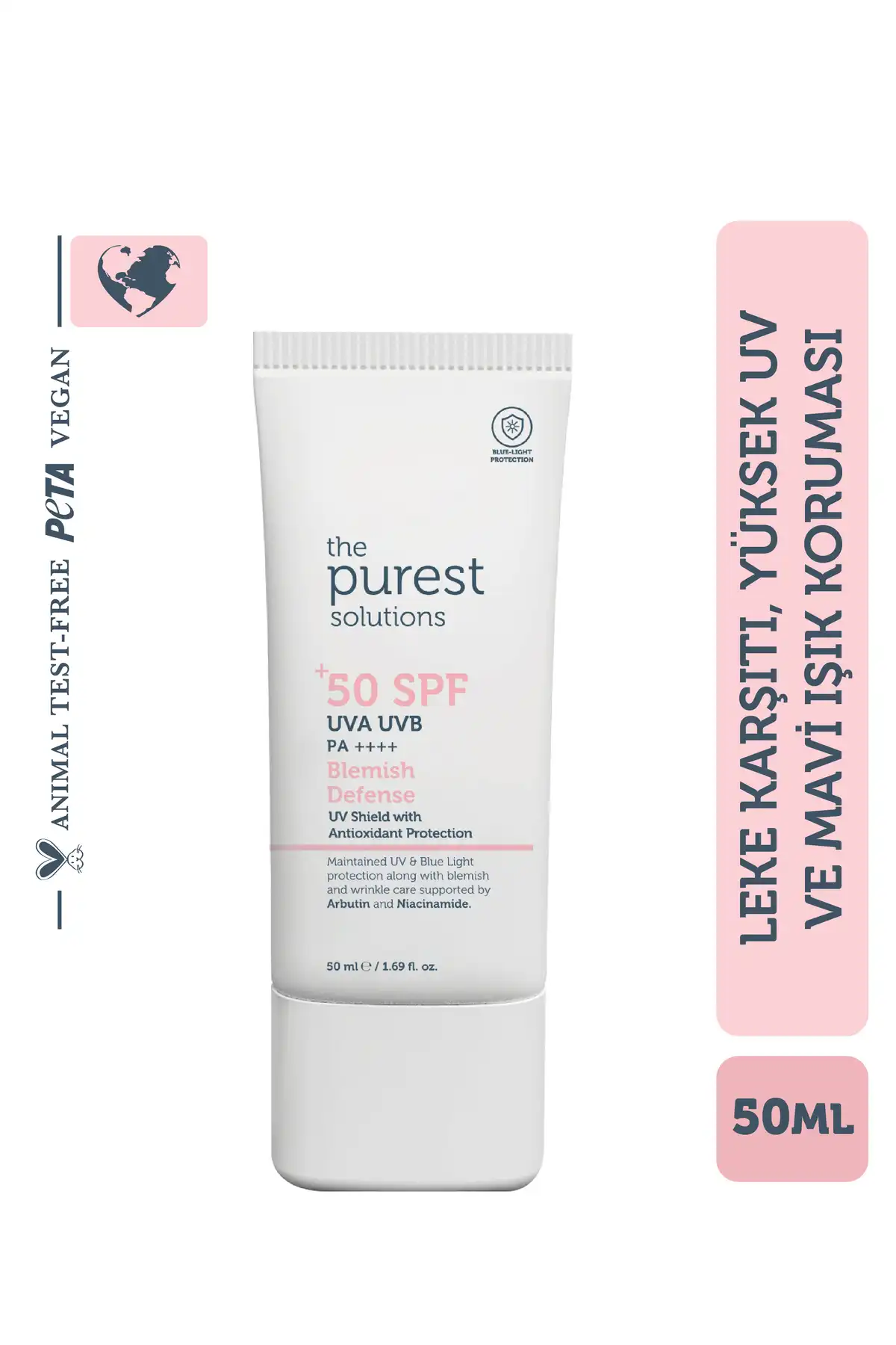 کرم ضدآفتاب رنگی ضد لک و یکسان کننده رنگ پوست با SPF 50، 50 میلی لیتر برند   The Purest Solutions(پیورست سولوشن)    در دسته ضد آفتاب