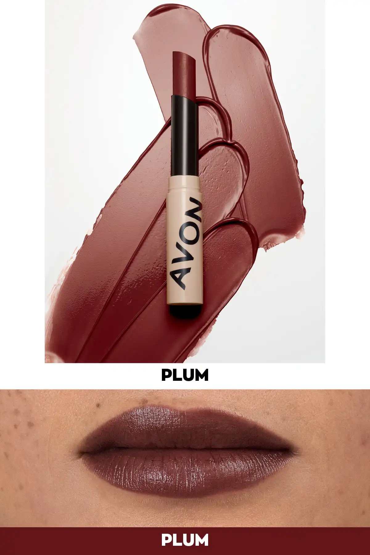 بالم لب رنگی بالم لب رنگی آلو برند   Avon(آوون) به رنگ   بنفش در دسته حالت دهنده مو