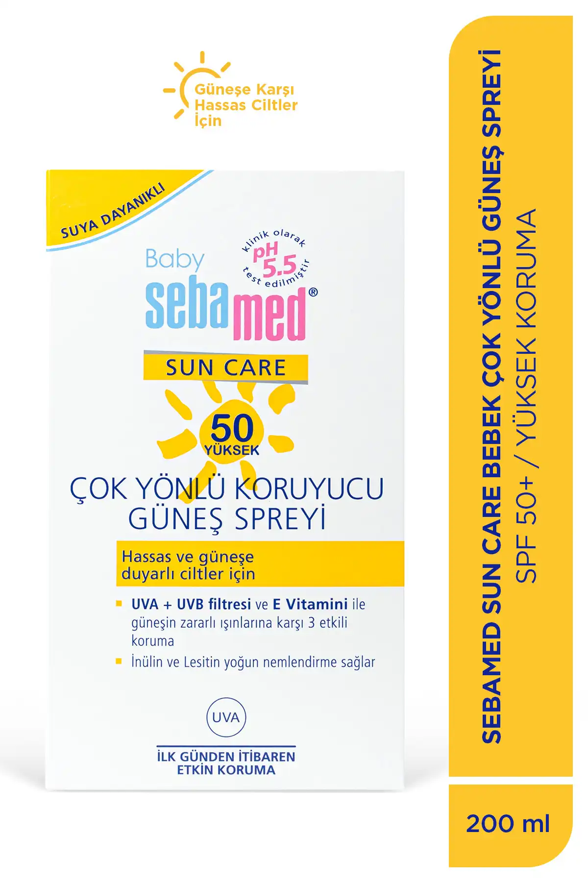 اسپری ضد آفتاب کودک Sun 50 SPF 200 میلی لیتر برند   به رنگ   در دسته ضد آفتاب