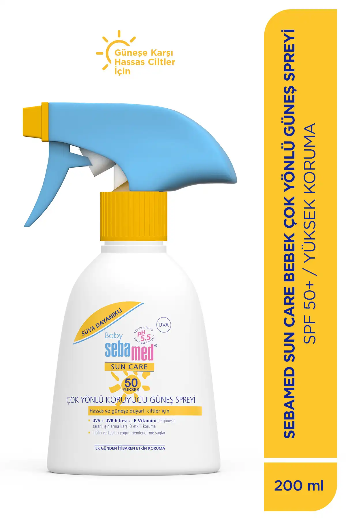 اسپری ضد آفتاب کودک Sun 50 SPF 200 میلی لیتر برند   به رنگ   در دسته ضد آفتاب