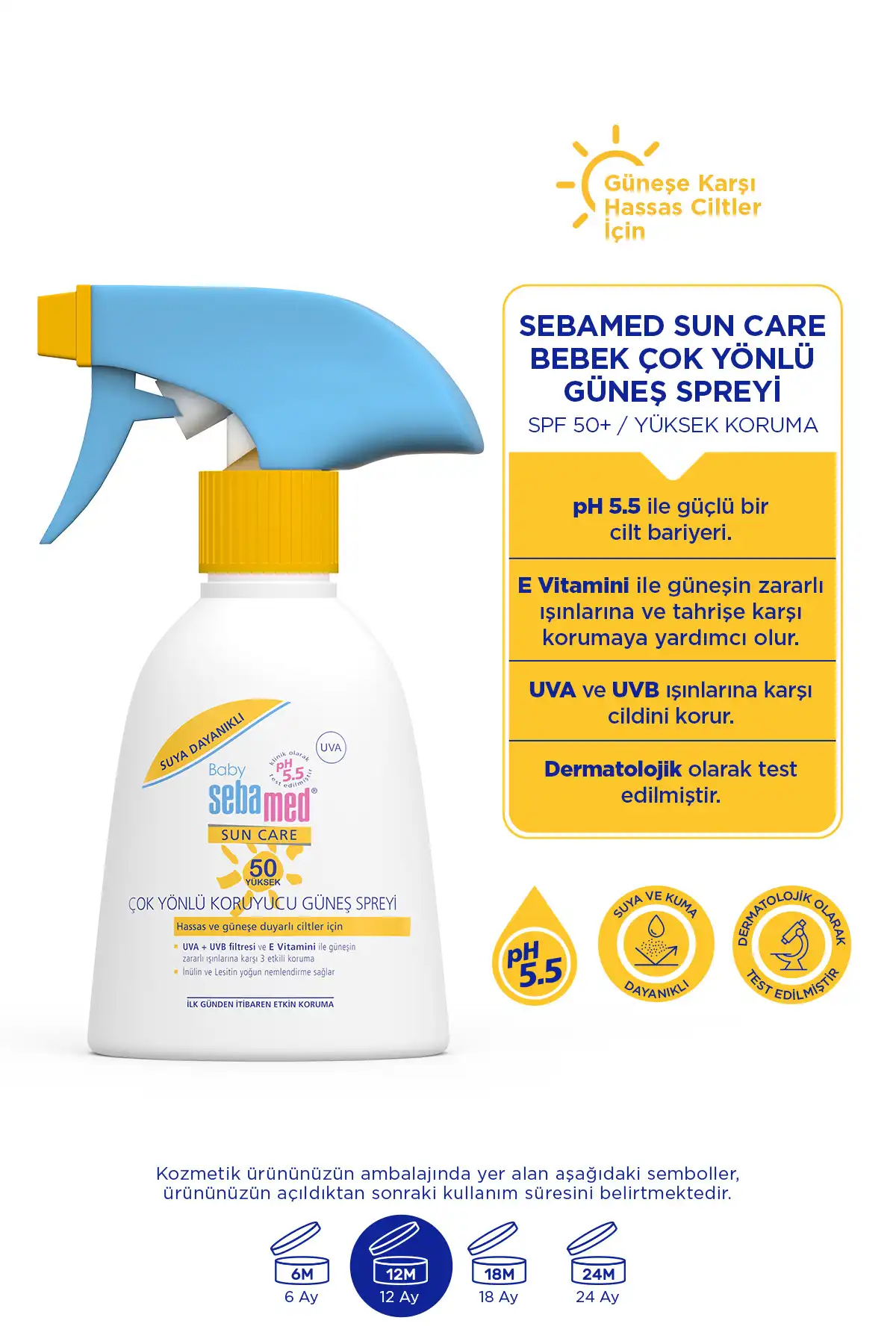 اسپری ضد آفتاب کودک Sun 50 SPF 200 میلی لیتر برند   به رنگ   در دسته ضد آفتاب
