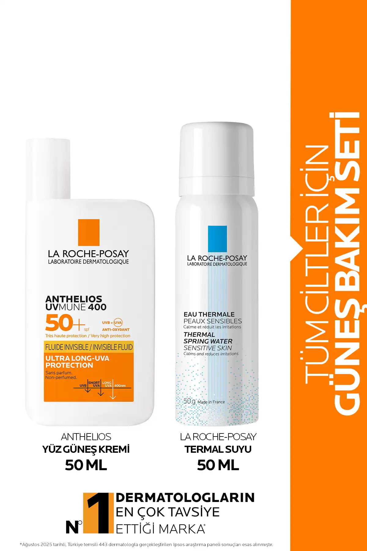 ست مراقبت از آفتاب La Roche-posay: ضد آفتاب صورت anthelios Uvmune 50 میلی لیتر و آب حرارتی 50 میلی لیتر برند   La Roche Posay(لاروش پوسای) به رنگ   در دسته ضد آفتاب