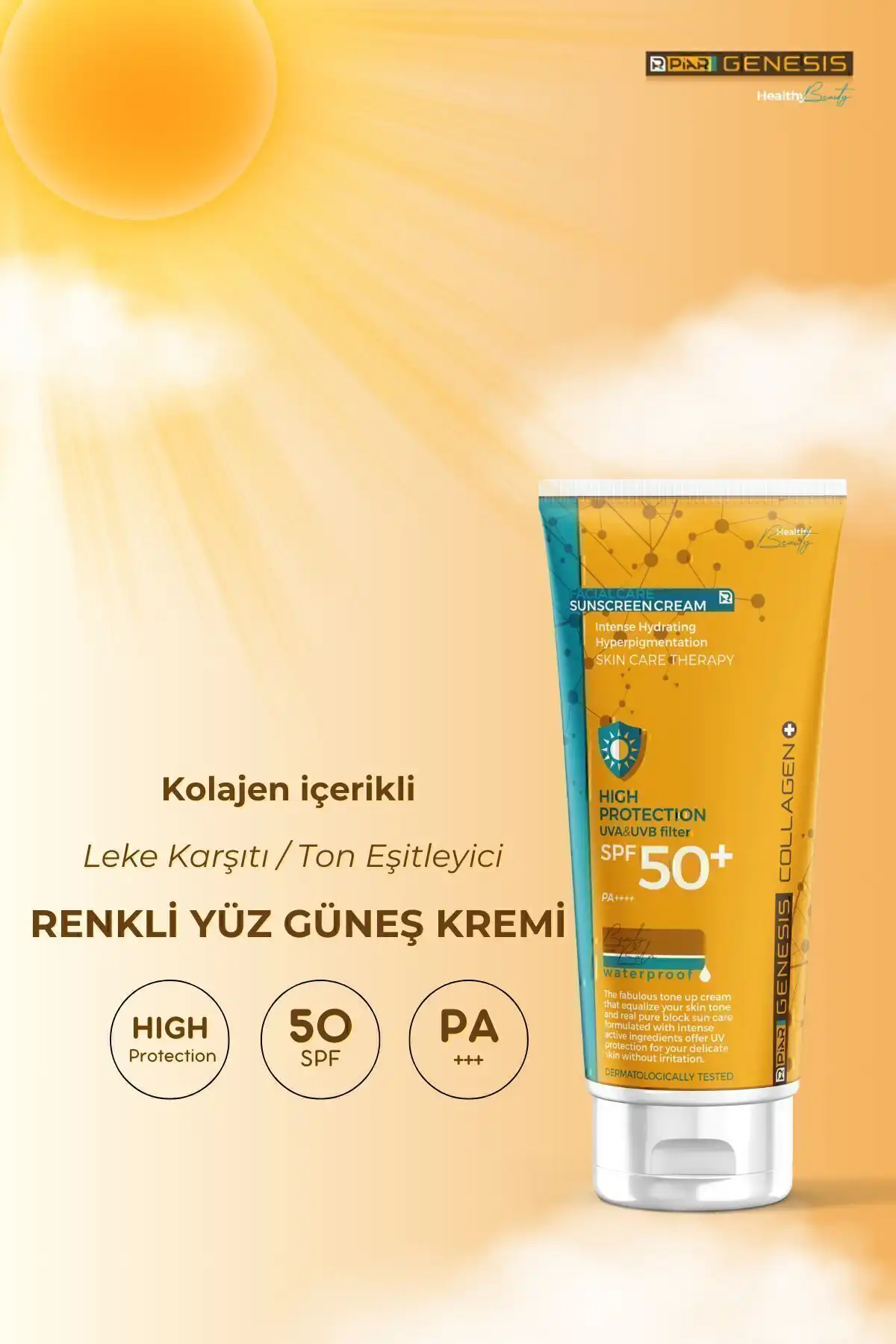 کرم ضد آفتاب کلاژن هایپرپیگمنتیشن Spf50 کانسیلر رنگی ضد آفتاب 75 میلی لیتری برند   به رنگ   در دسته ضد آفتاب