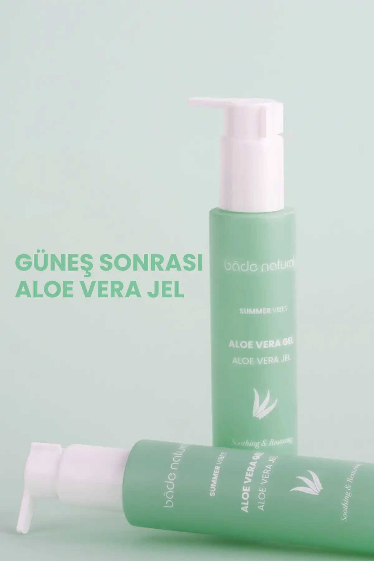 ژل آلوئه ورا افتر سان 100 میلی لیتر برند   Bade Natural(بد طبیعی) به رنگ   در دسته ضد آفتاب