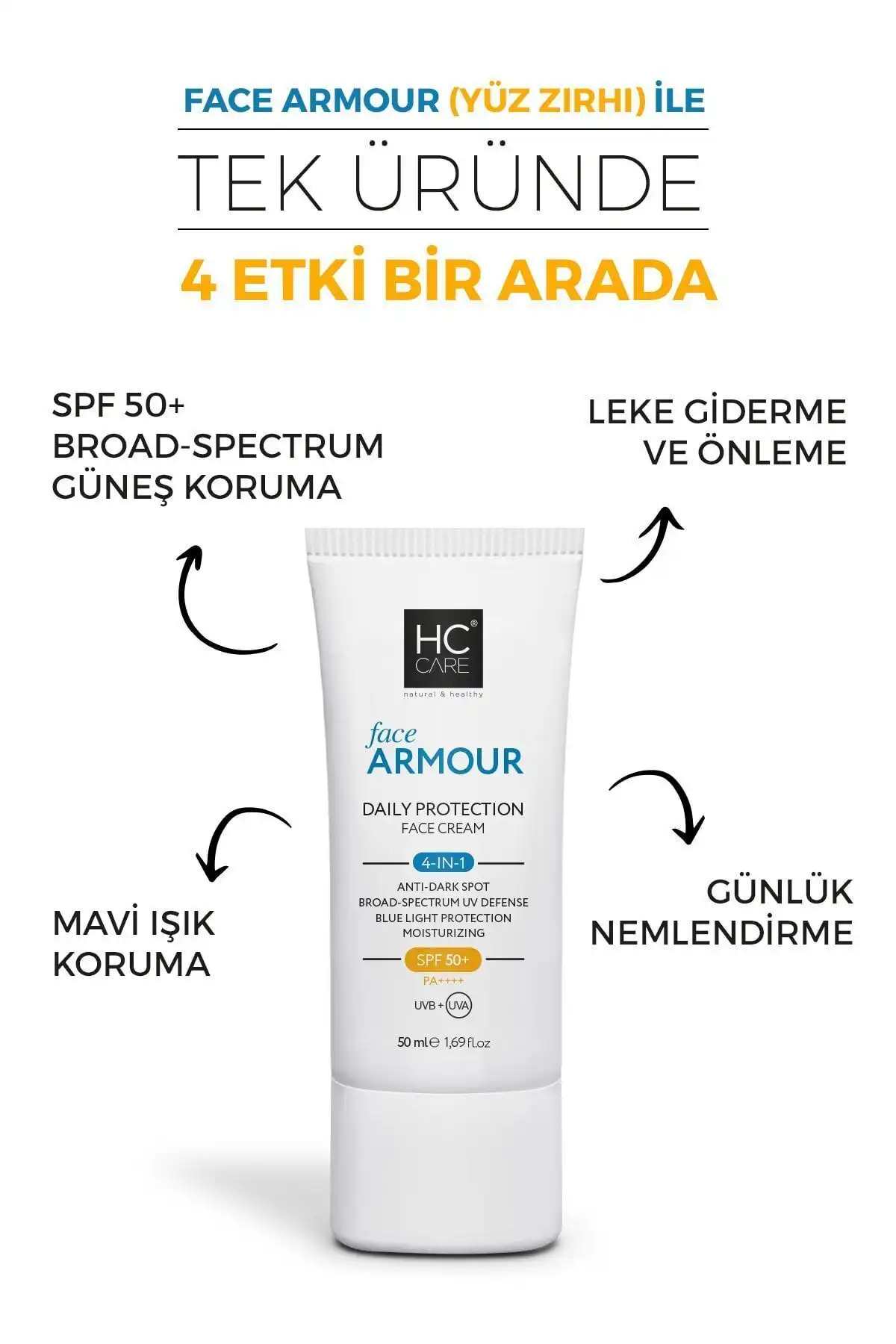 ضد آفتاب محافظ روزانه Face Armor 4 Effect - 50 میلی لیتر برند   به رنگ   در دسته ضد آفتاب
