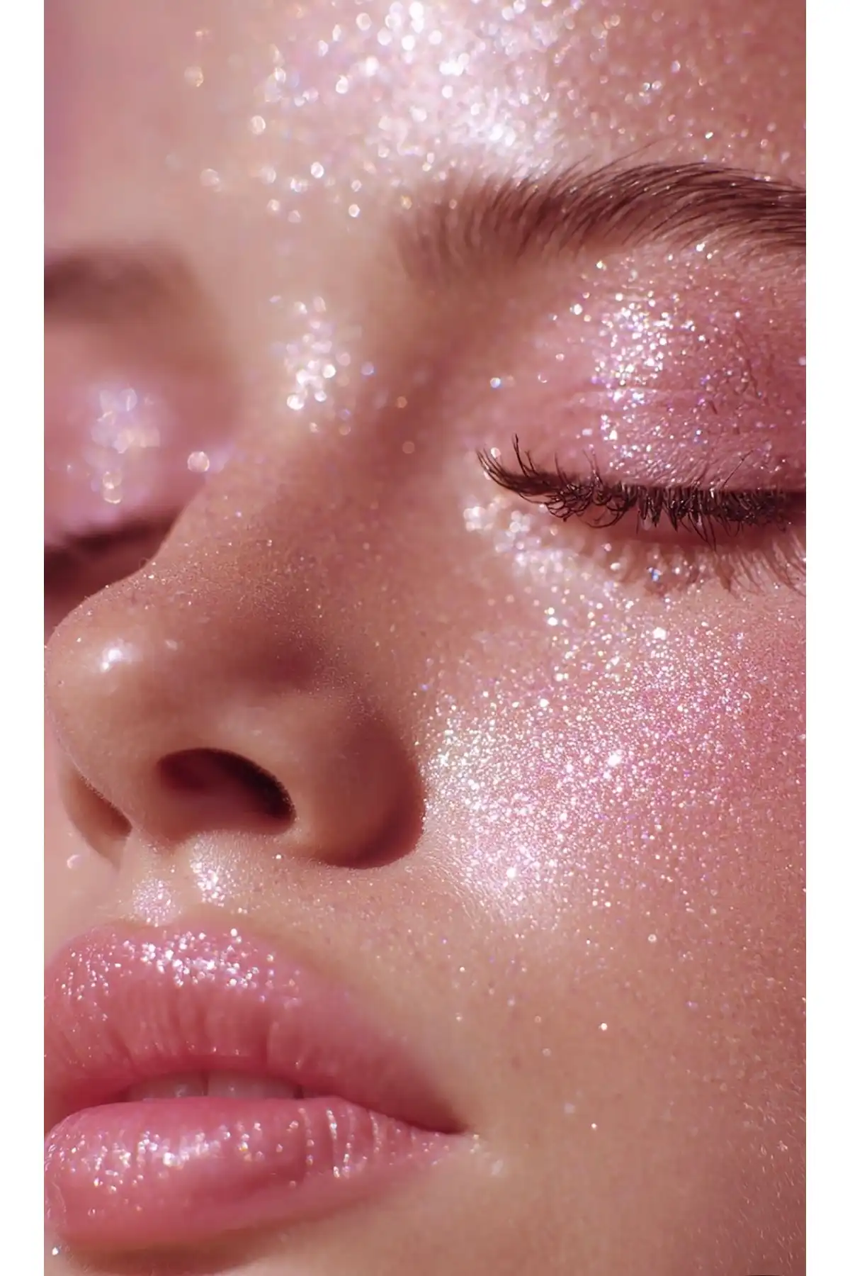 ژل قوام براق براق - Tiny Sweet Glitter Glitter برند   به رنگ   صورتی